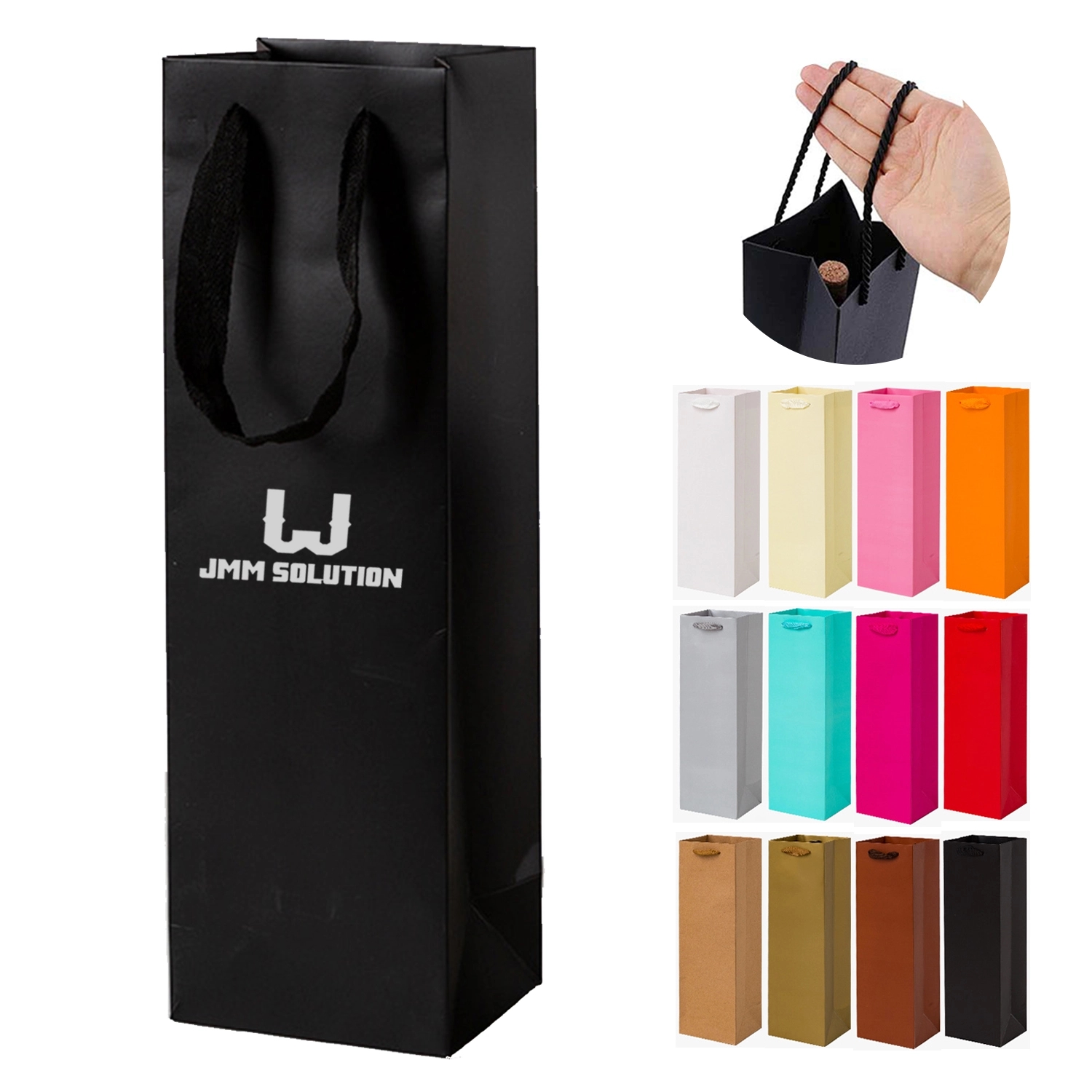 Kraft Reusable Wine Gift Bag
