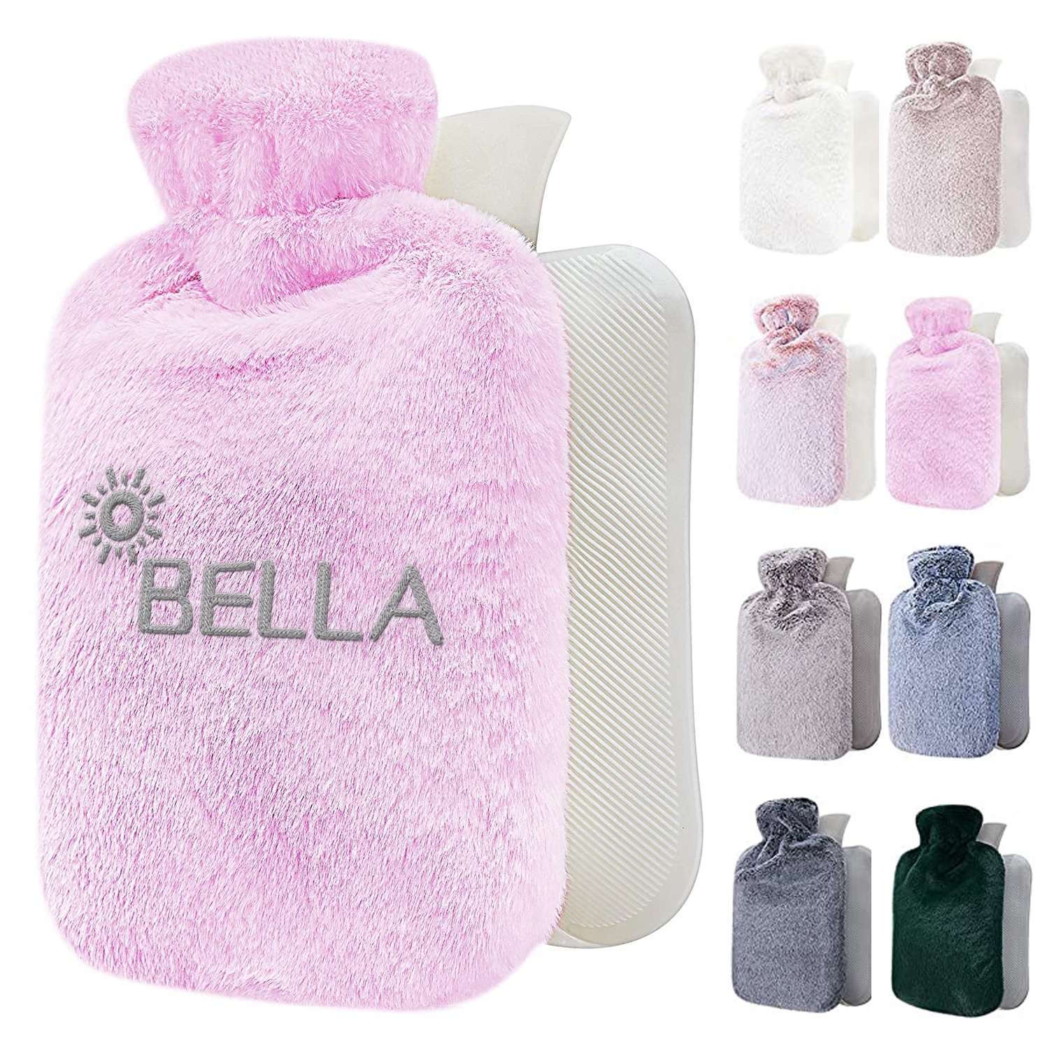Rechargeable Hot Water Bottle With Soft Cover - 1.8L Large