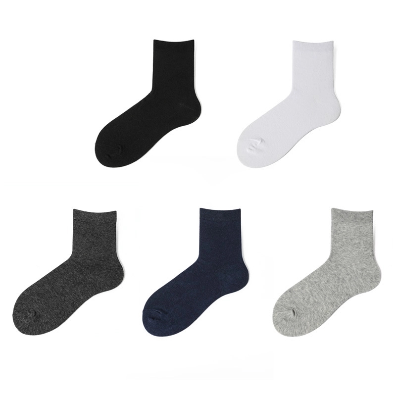 Men Cotton Breathable Crew Socks