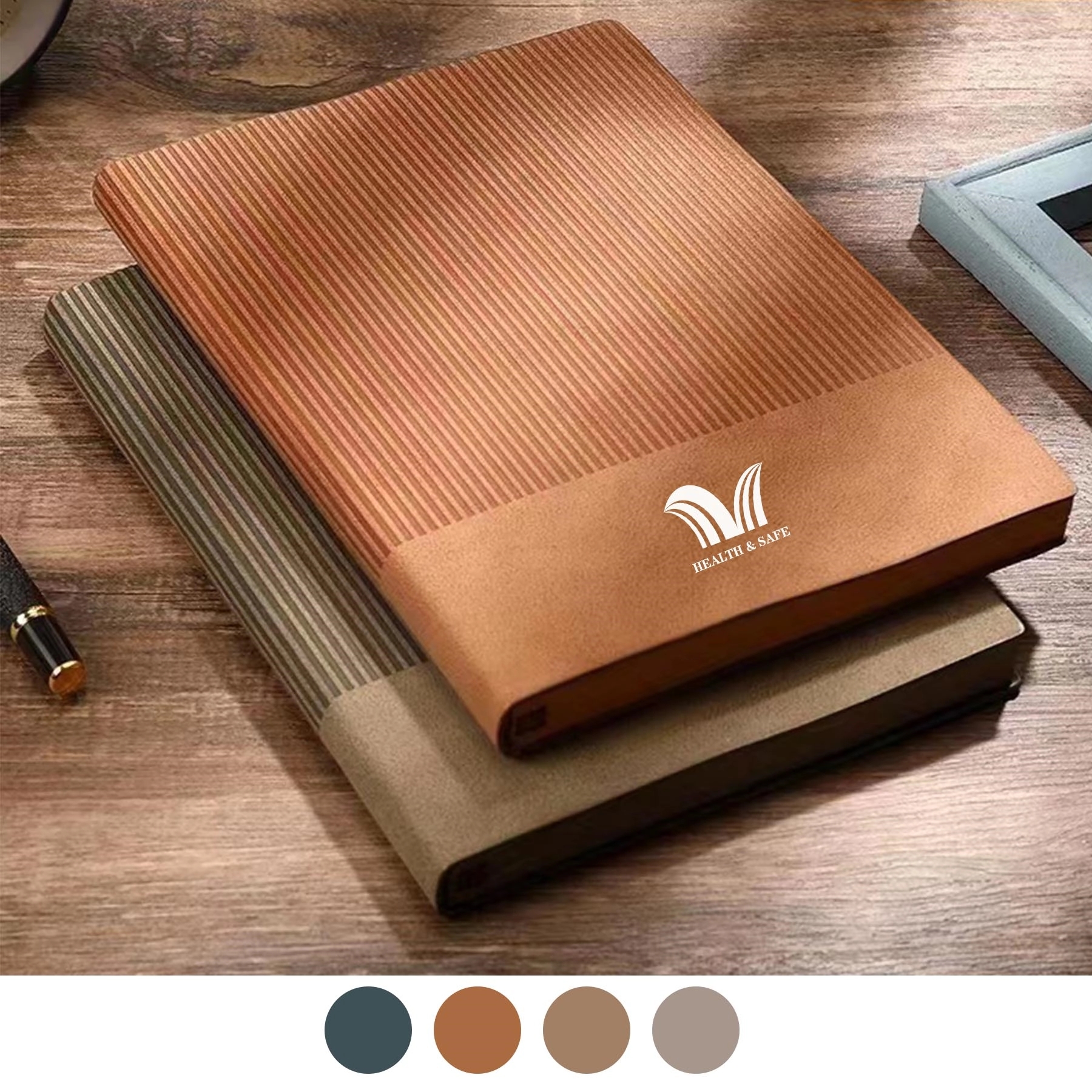 A5 Office PU Leather Cover Notebooks