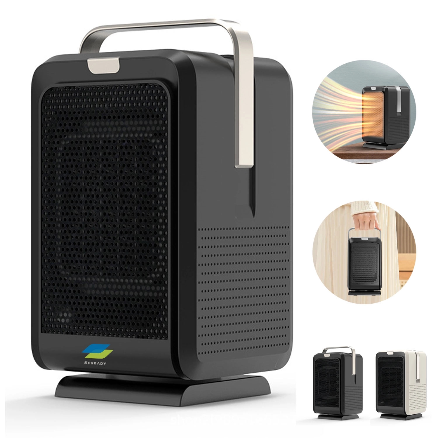 Ceramic Space Heater With Overheat Protection And Remote