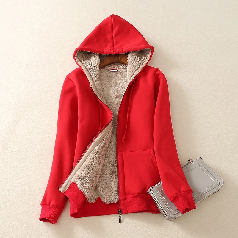Ladies' Heavyweight Sherpa-Lined Hooded Fleece Jacket - Image 6