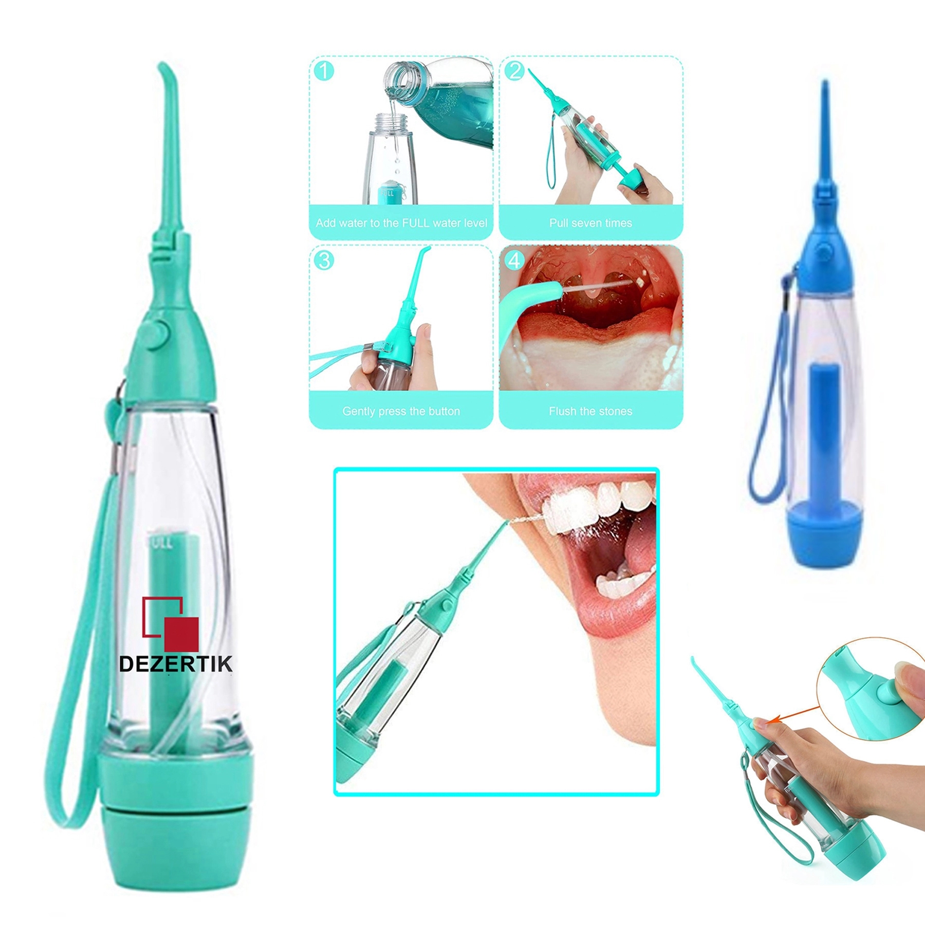 Manual Dental Water Jet Flosser