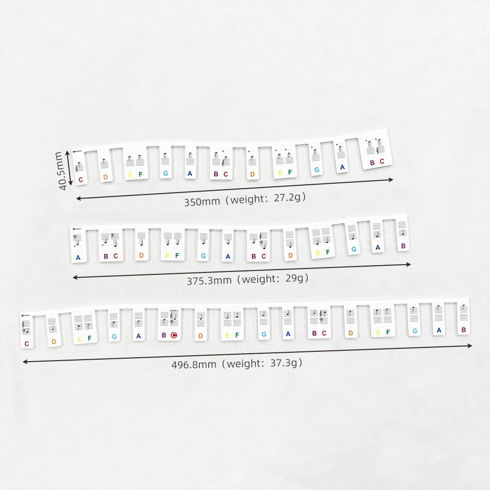 Piano Key Stickers For Beginners Kids 61/88 Full-Size