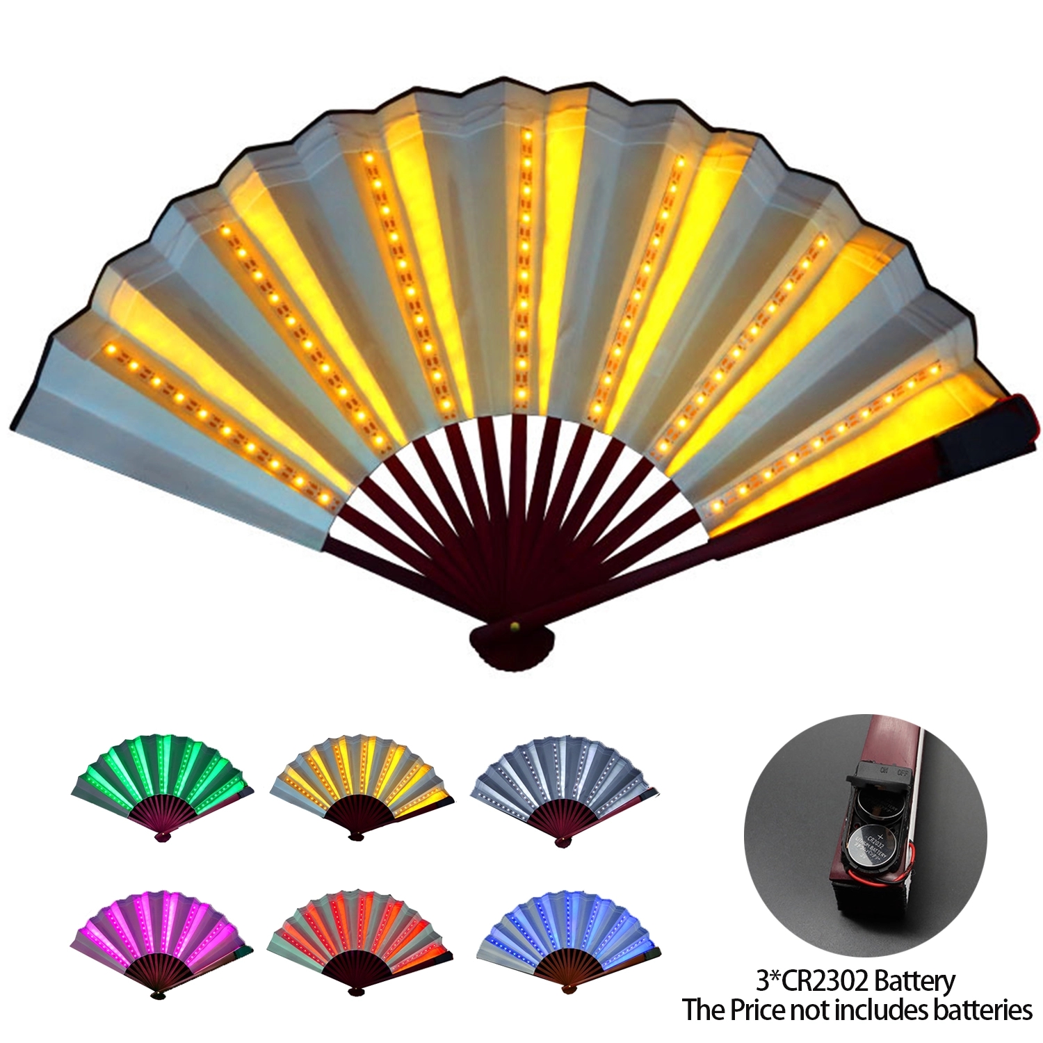 Led Luminous Folding Fan