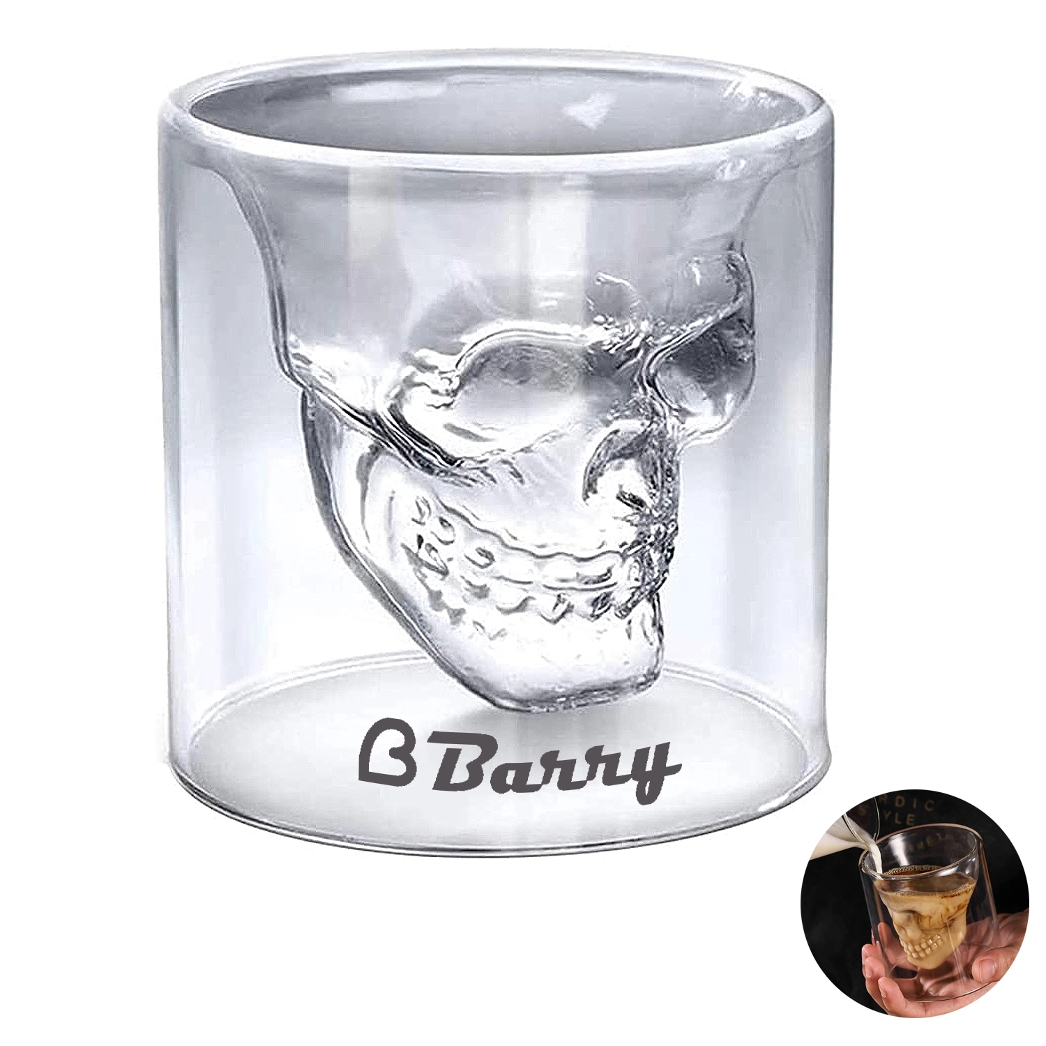 2.54 Oz Creative Skull Cup