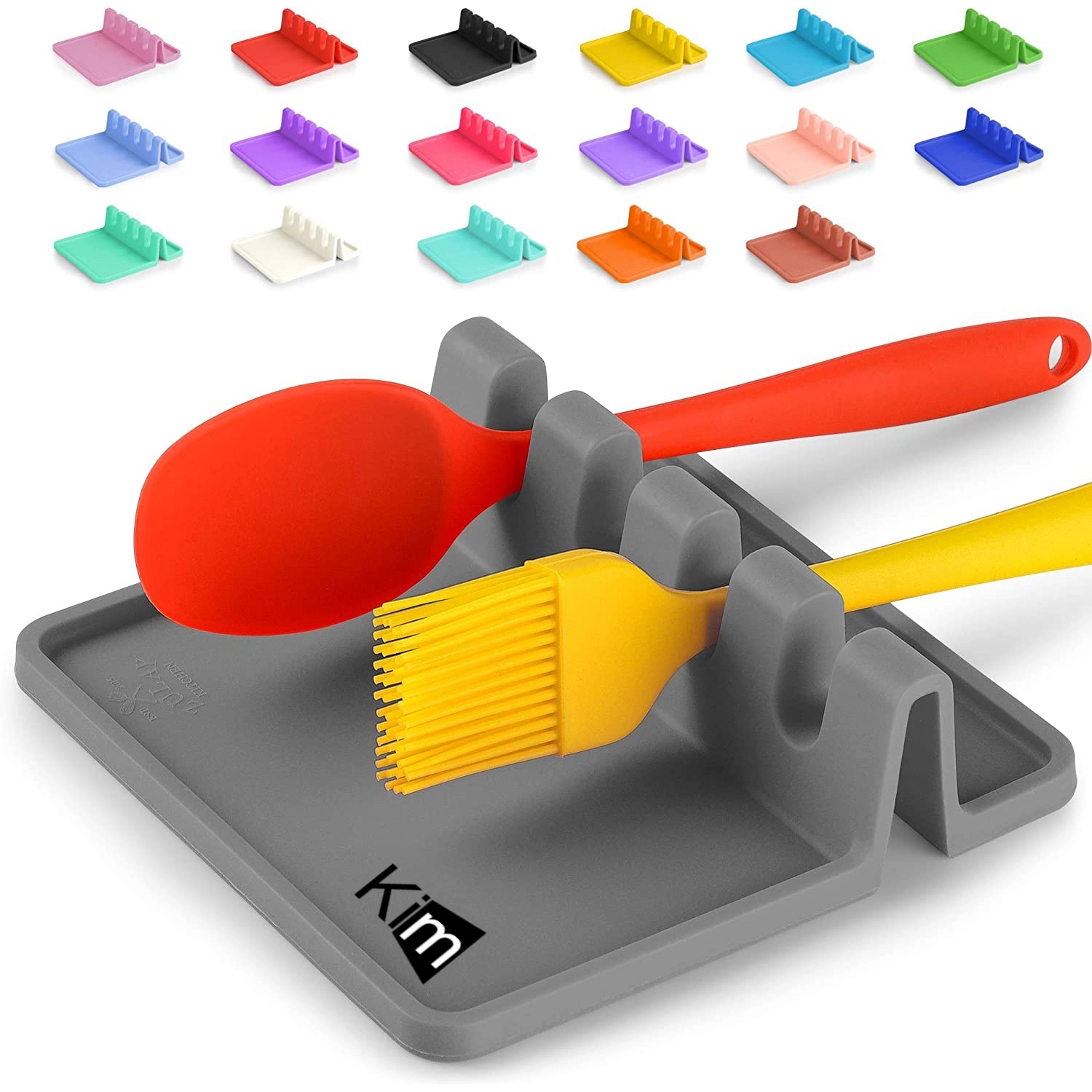 Silicone Utensil Rest With Drip Pad