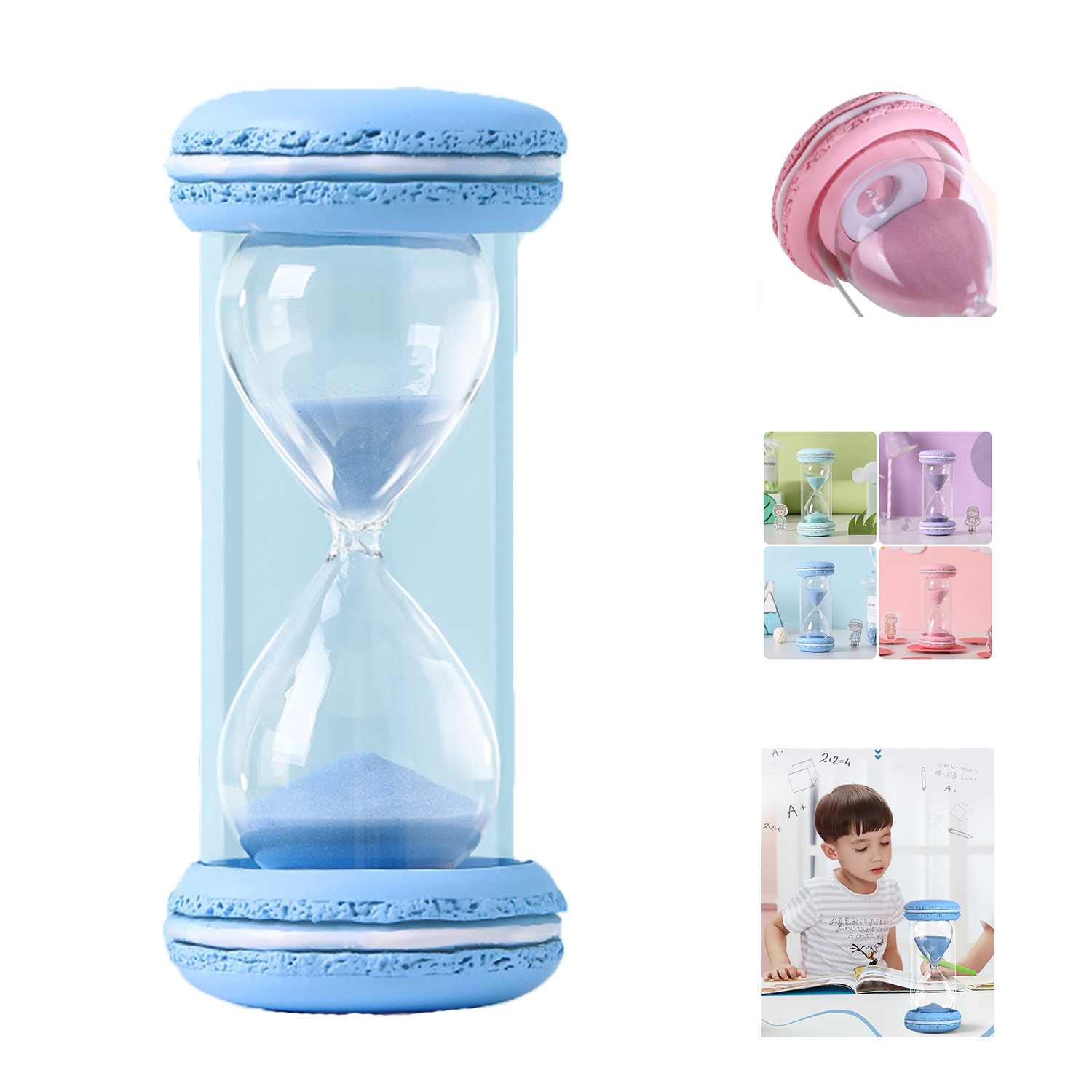 10/15/30 Minutes Sand Glass Timer Macaron For Kids