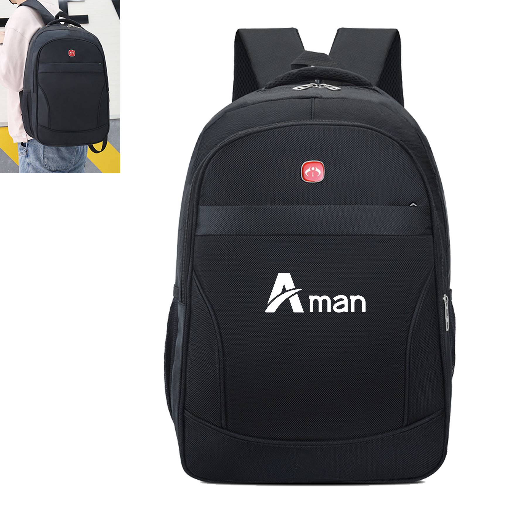 Black Laptop Backpack
