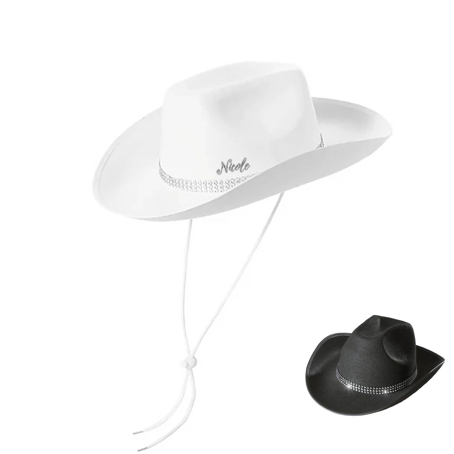 Adjustable Shiny Cowboy Hat - Western Style