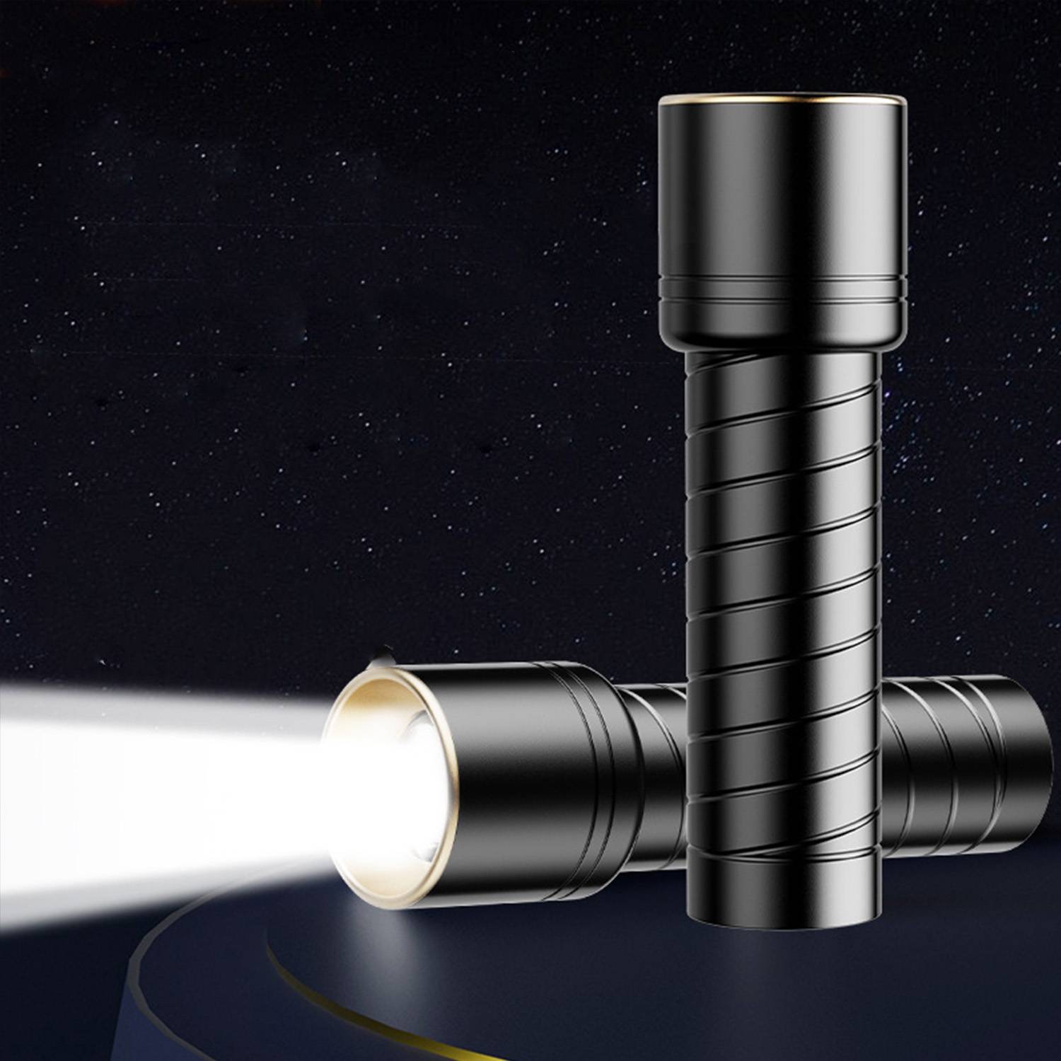 3-Mode Rechargeable Laser Flashlight - Portable for Outdoors - Image 4