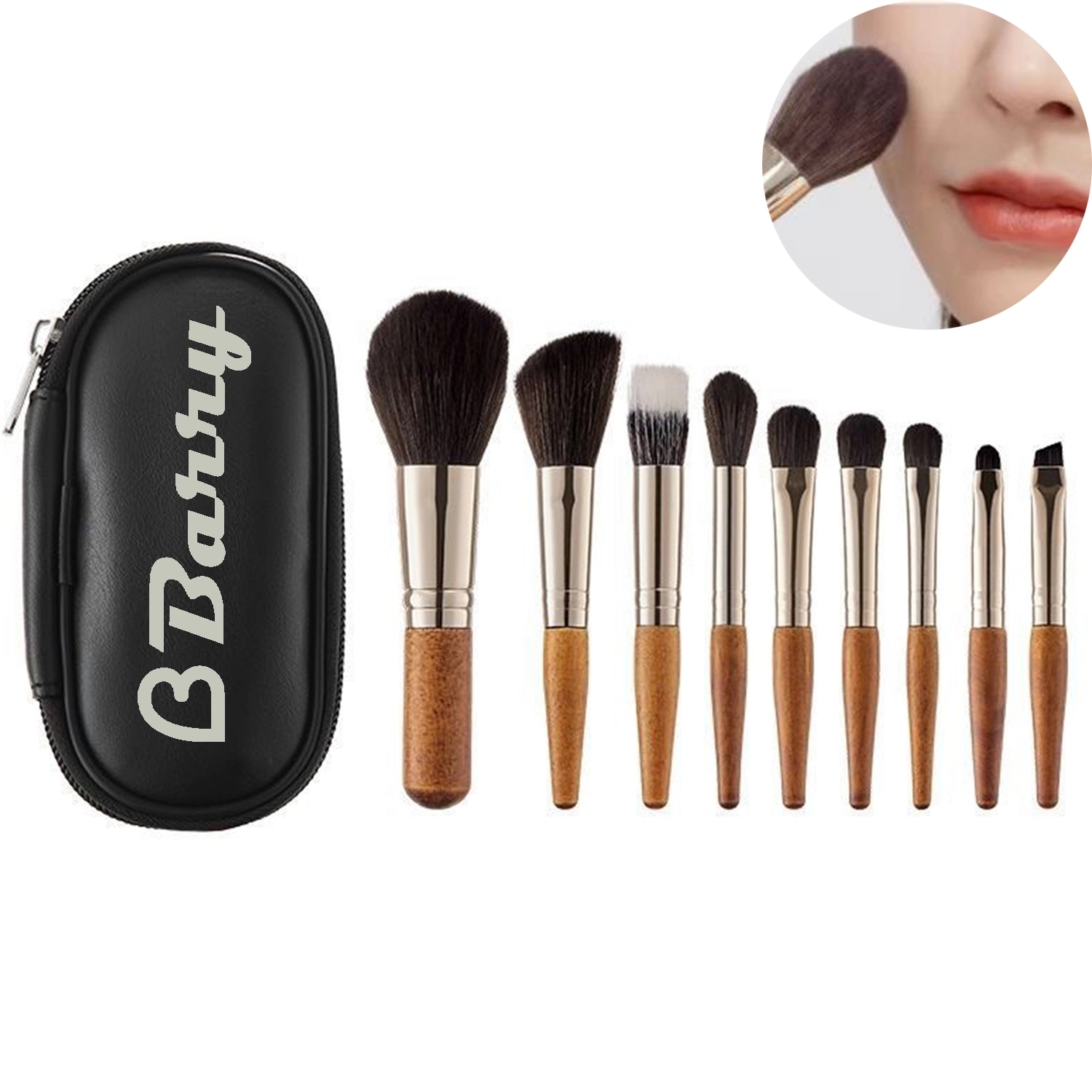 9 Pcs Makeup Brushes Set