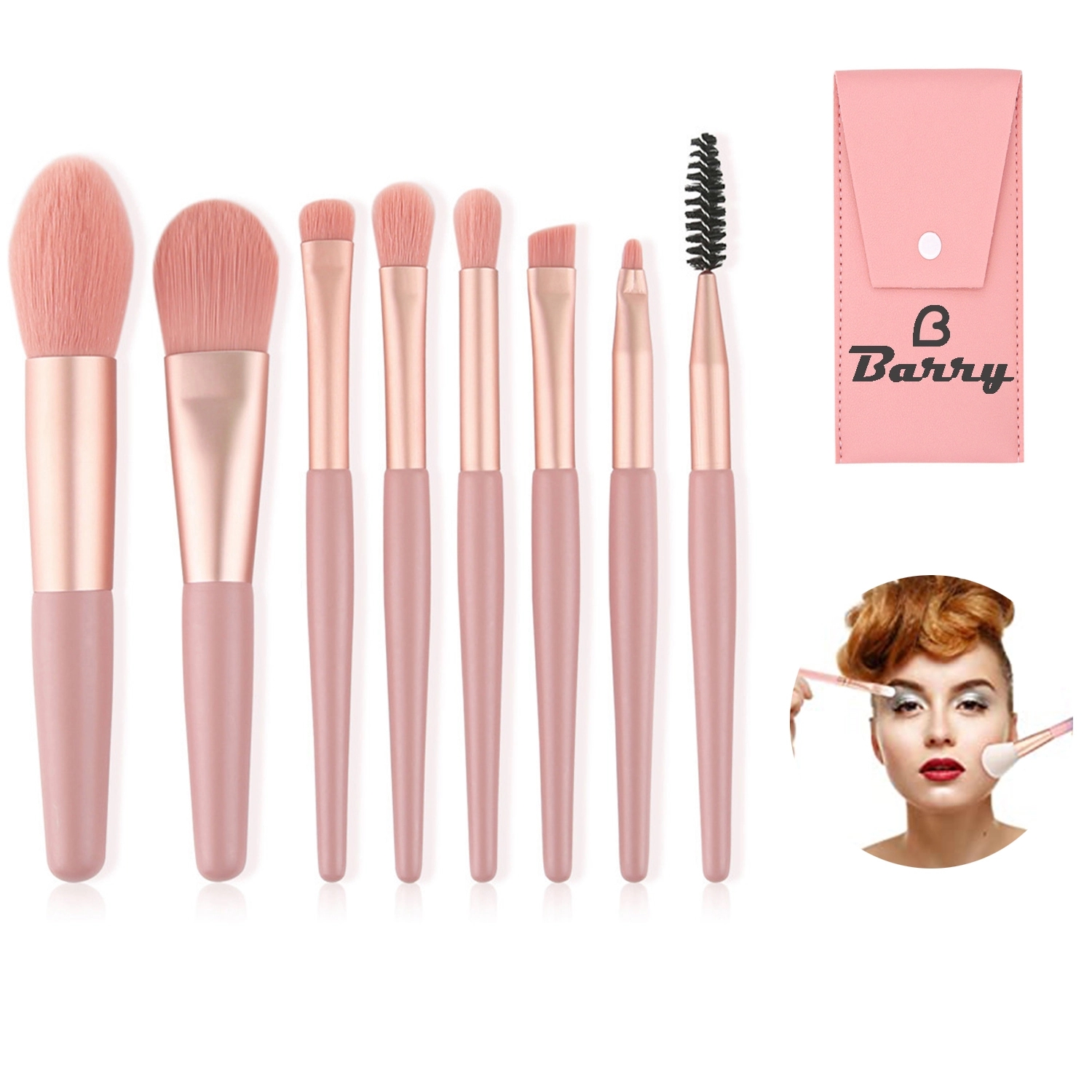 8 Pcs Makeup Brushes Set