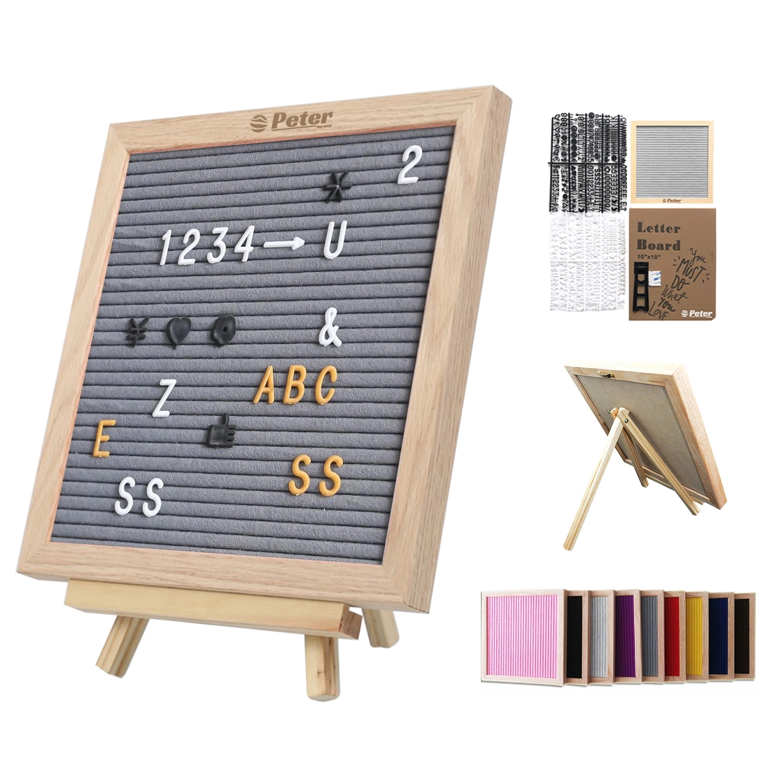 Felt Letter Board With Stand