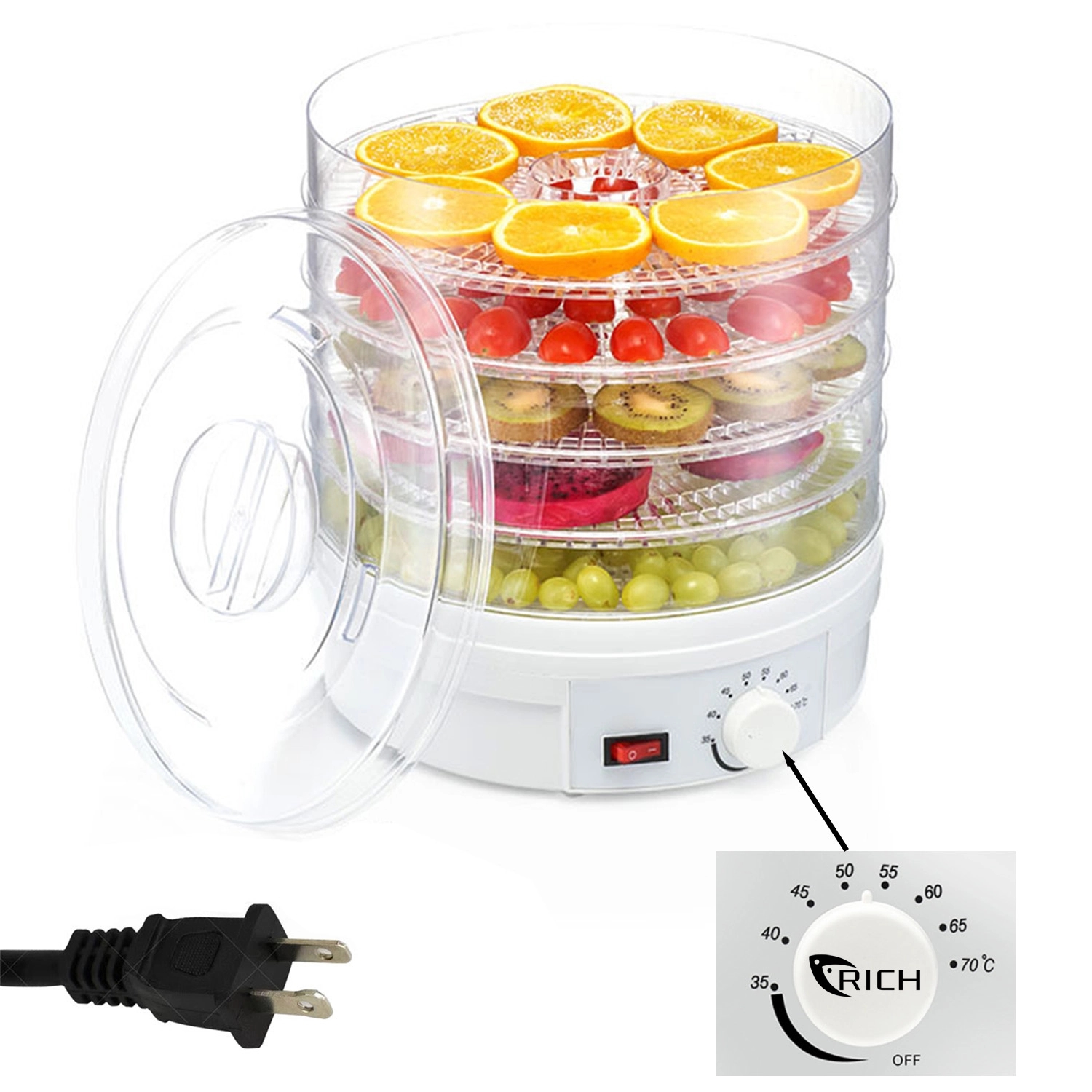 Food Dehydrator For 5 Trays