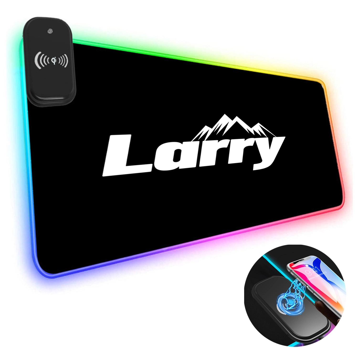 Rgb Wireless Charging Mouse Pad
