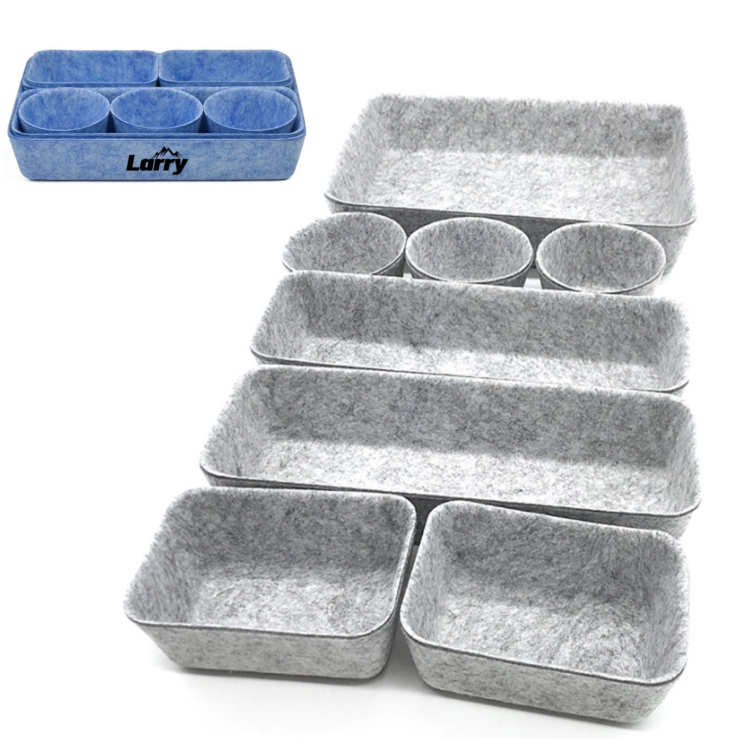 8Pcs Felt Drawer Organizer Set