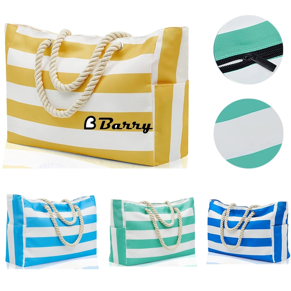 Cotton Portable Beach Bag