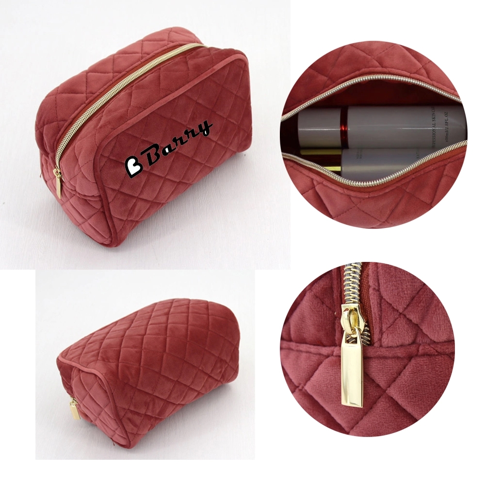 Velvet Makeup Bag Travel Case