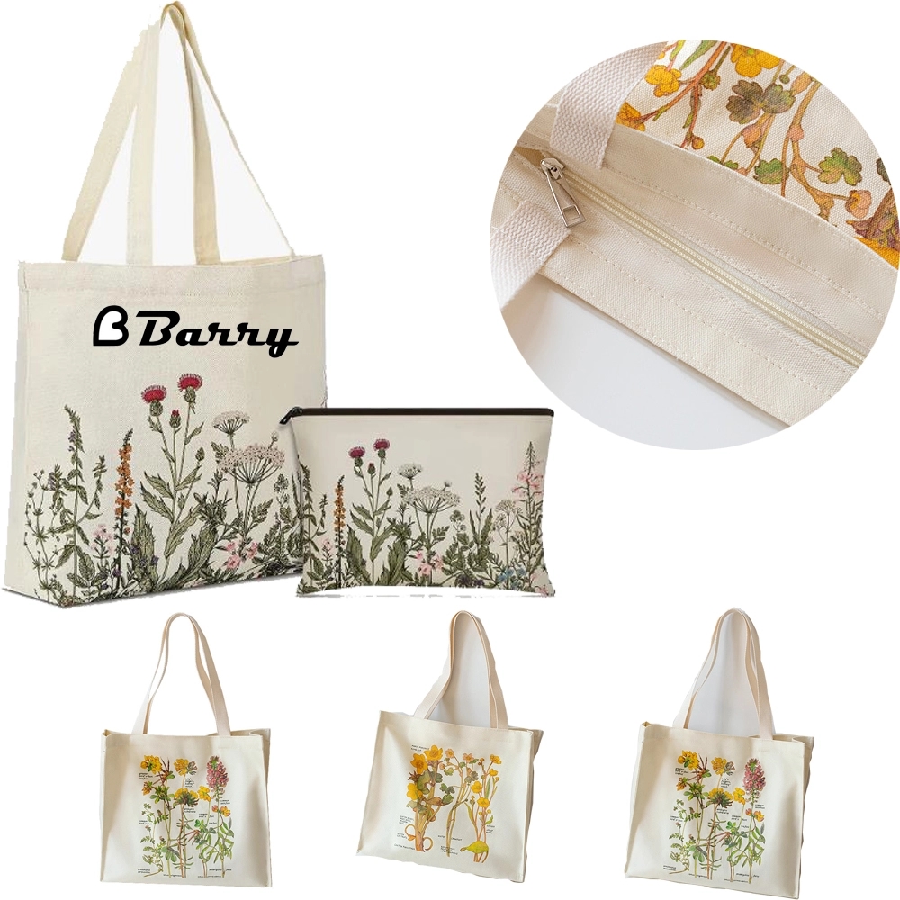 Canvas Bag With Zipper