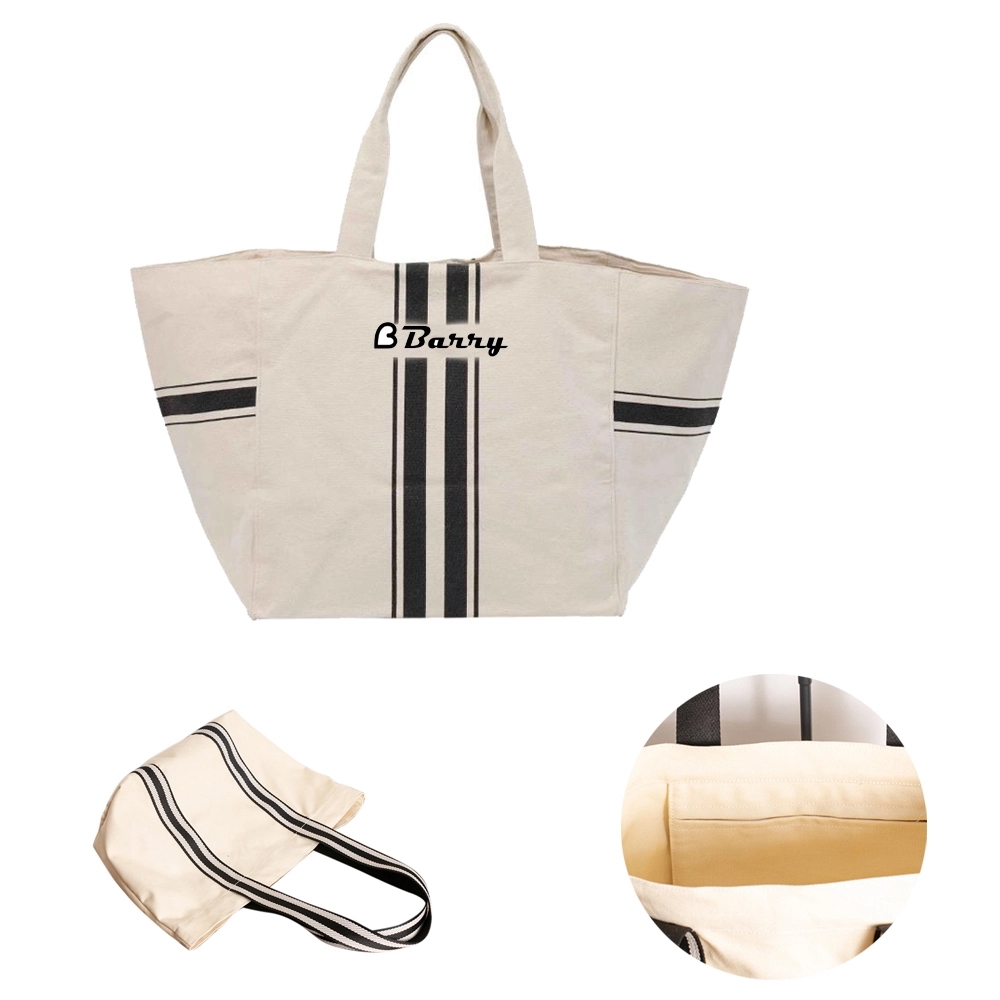 Canvas Tote Bag With Inner Pocket