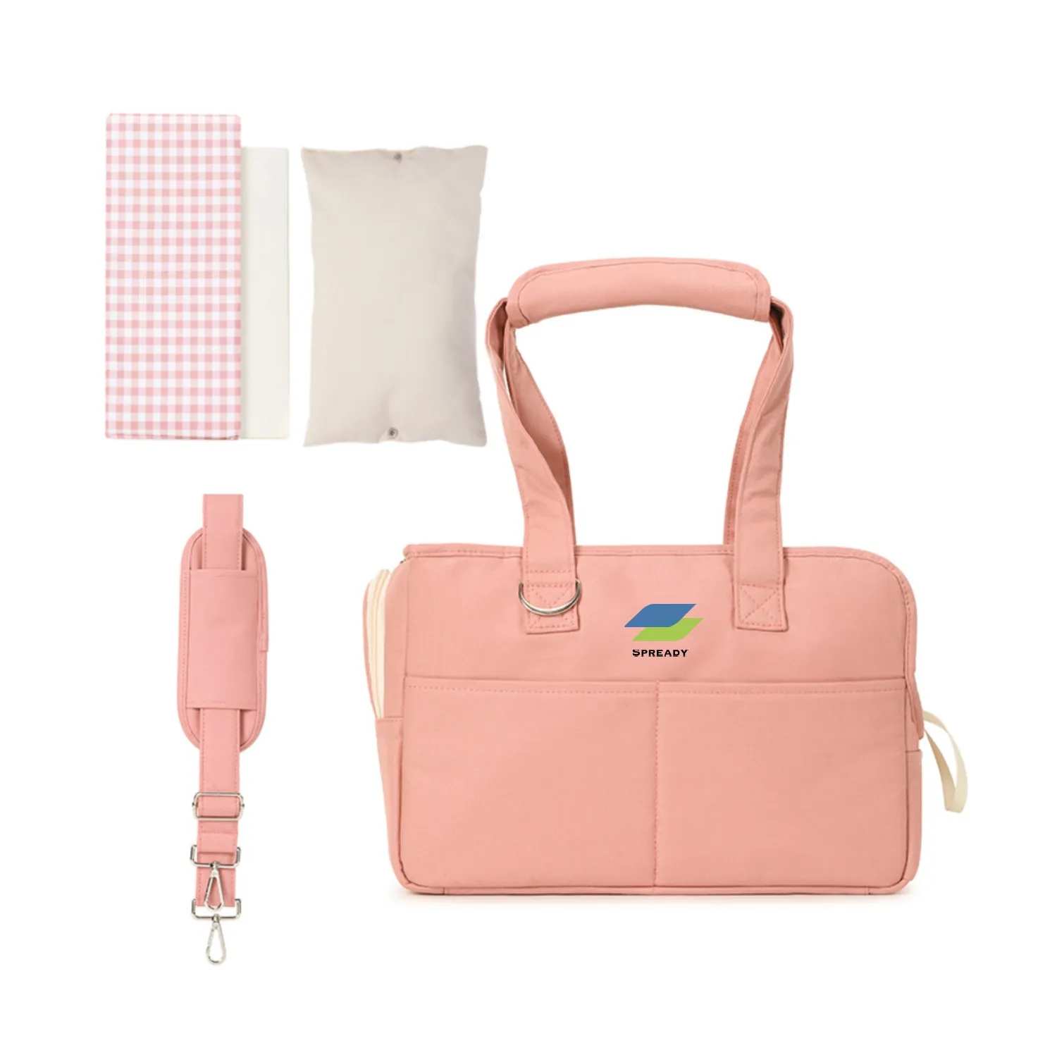 Pet Carrier With Detachable Shoulder Strap And Cushion