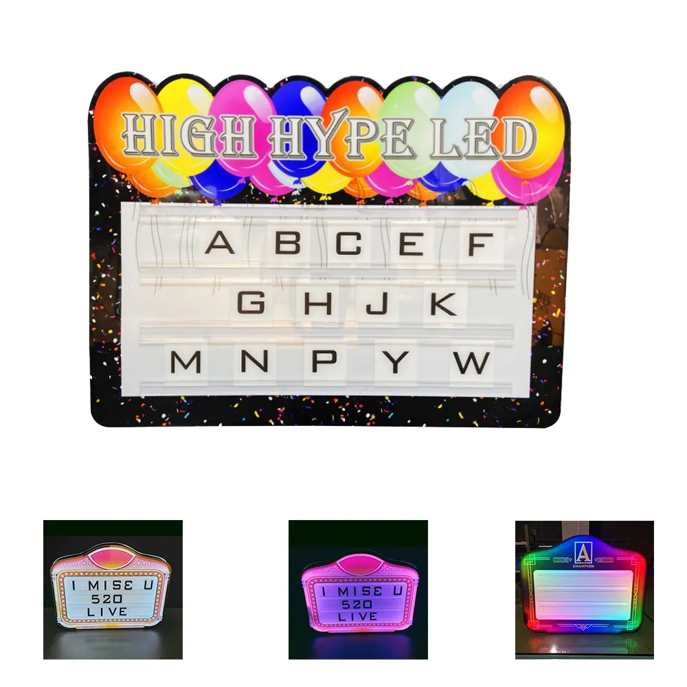 Luminous Hand-Held Sign Message Board Led