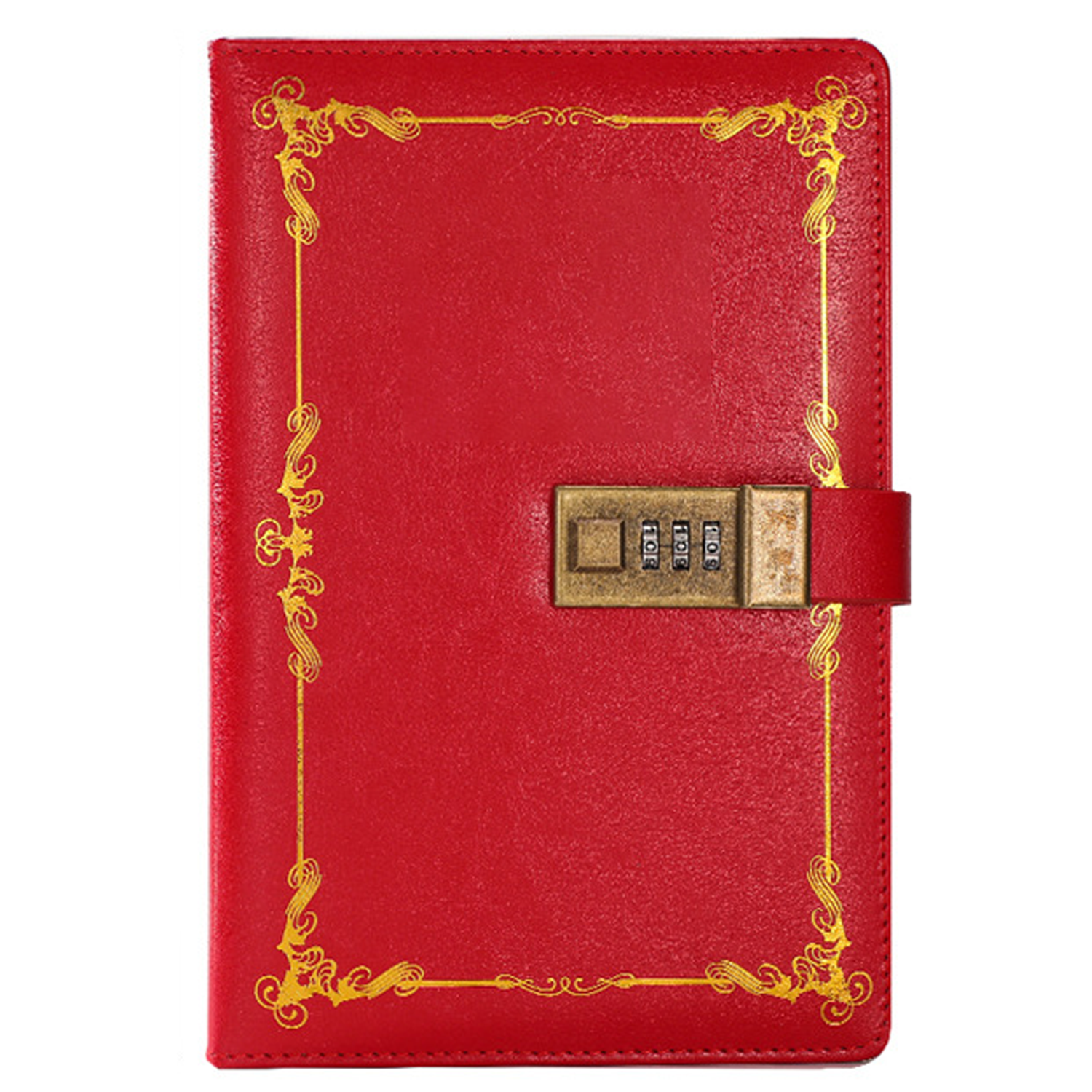 A5 Retro PU Leather Combination Lock Notebooks - Image 4