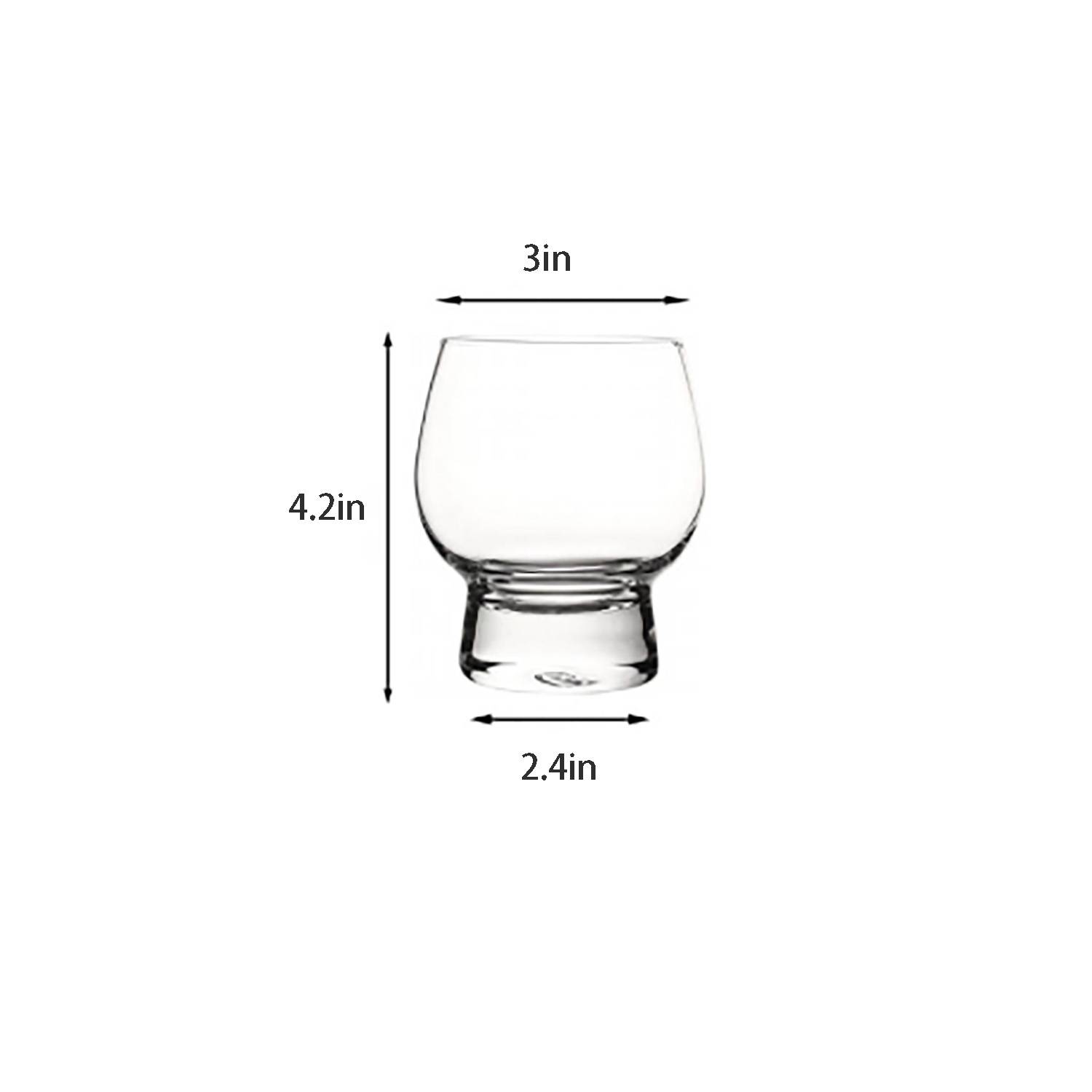 13oz Heavy Base Curved Drinking Glass - Image 3