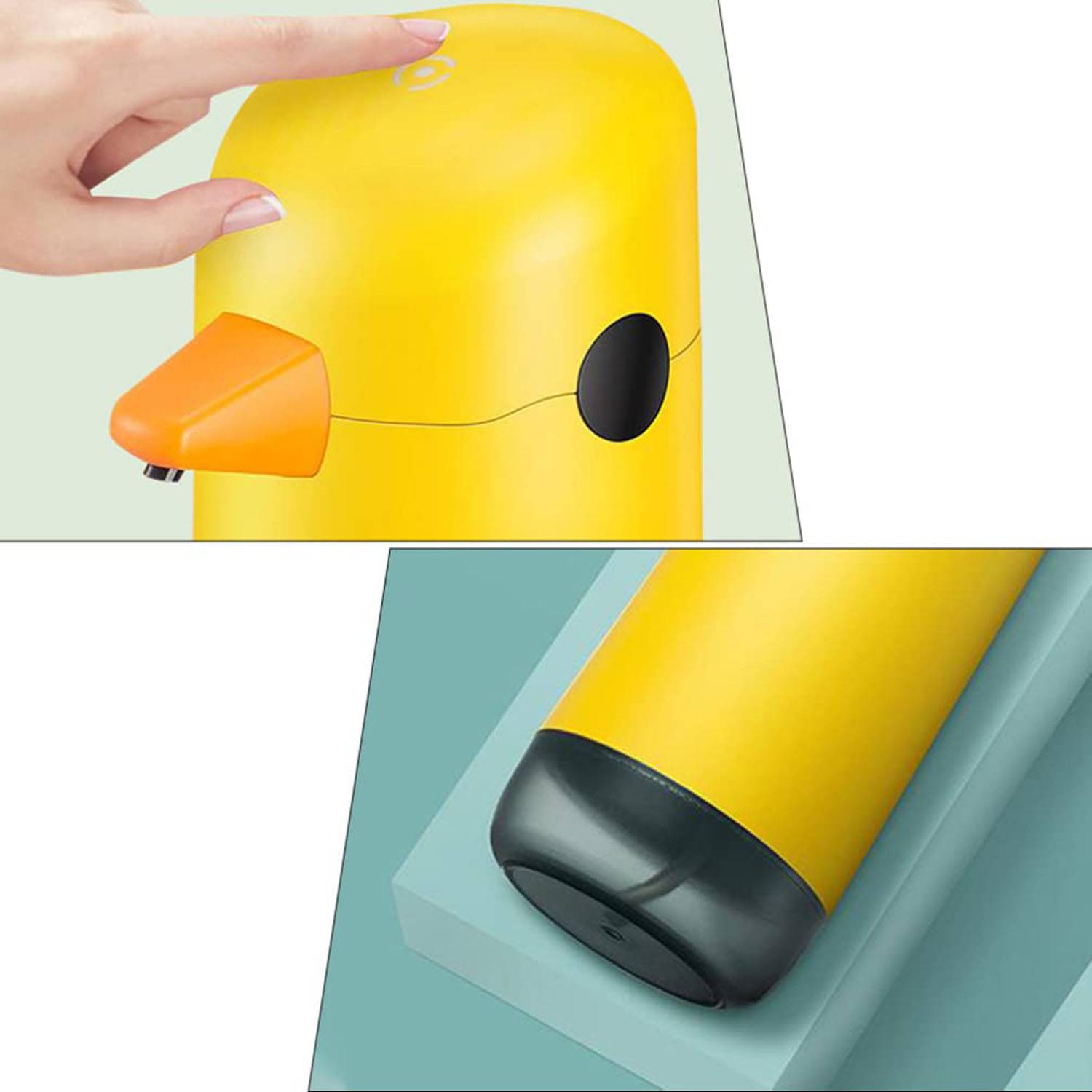 Touchless Foaming Soap Dispenser – Cute Yellow Duck Design - Image 4