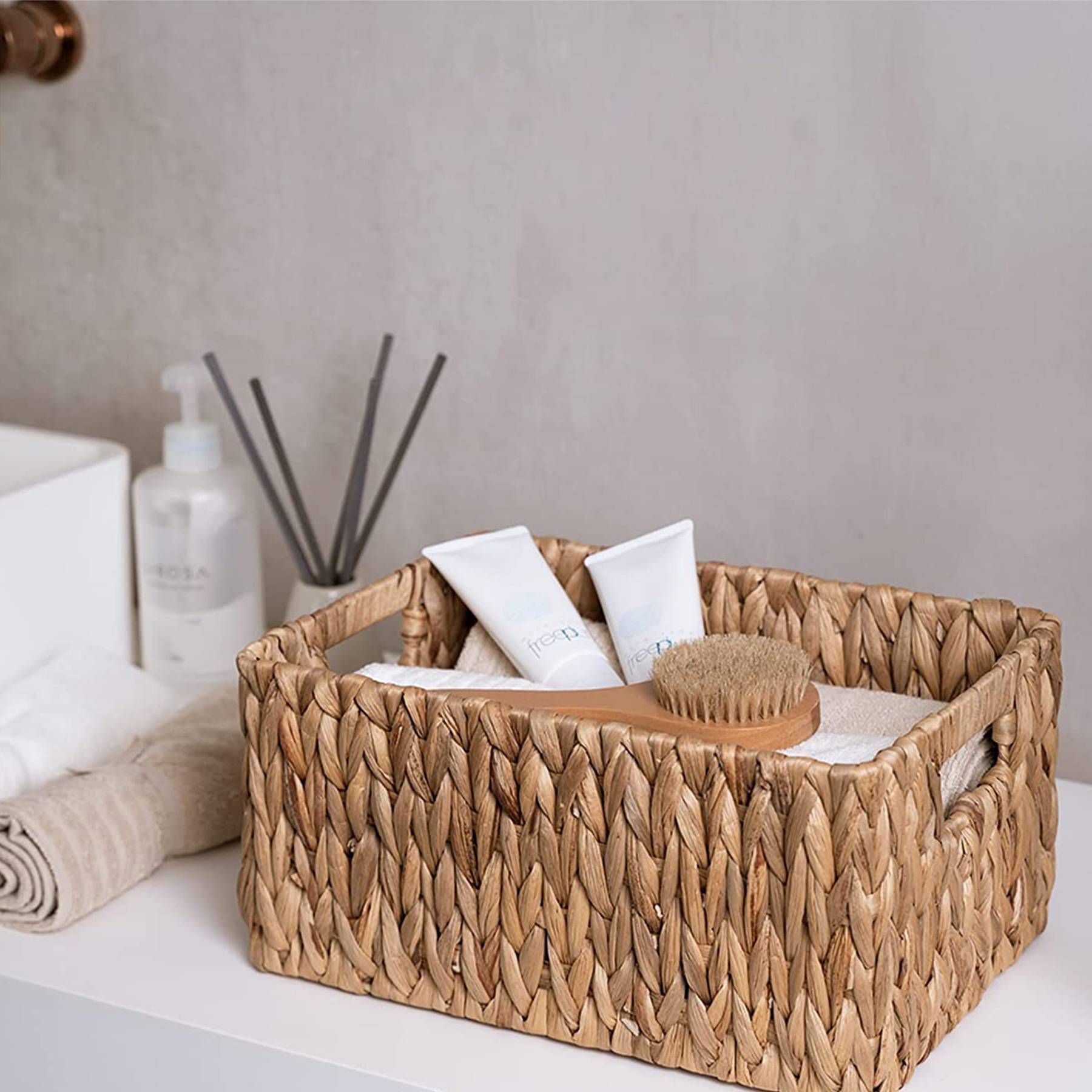 Water Hyacinth Storage Baskets with Lid - Image 5