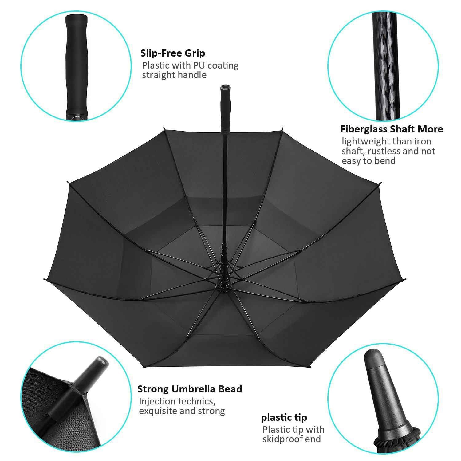 8 Rib Durable Golf Windproof Umbrella - Image 8