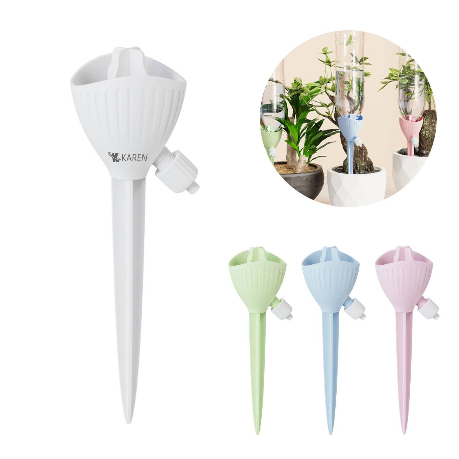 Adjustable Plastic Self-Watering Spikes for Indoor Plants