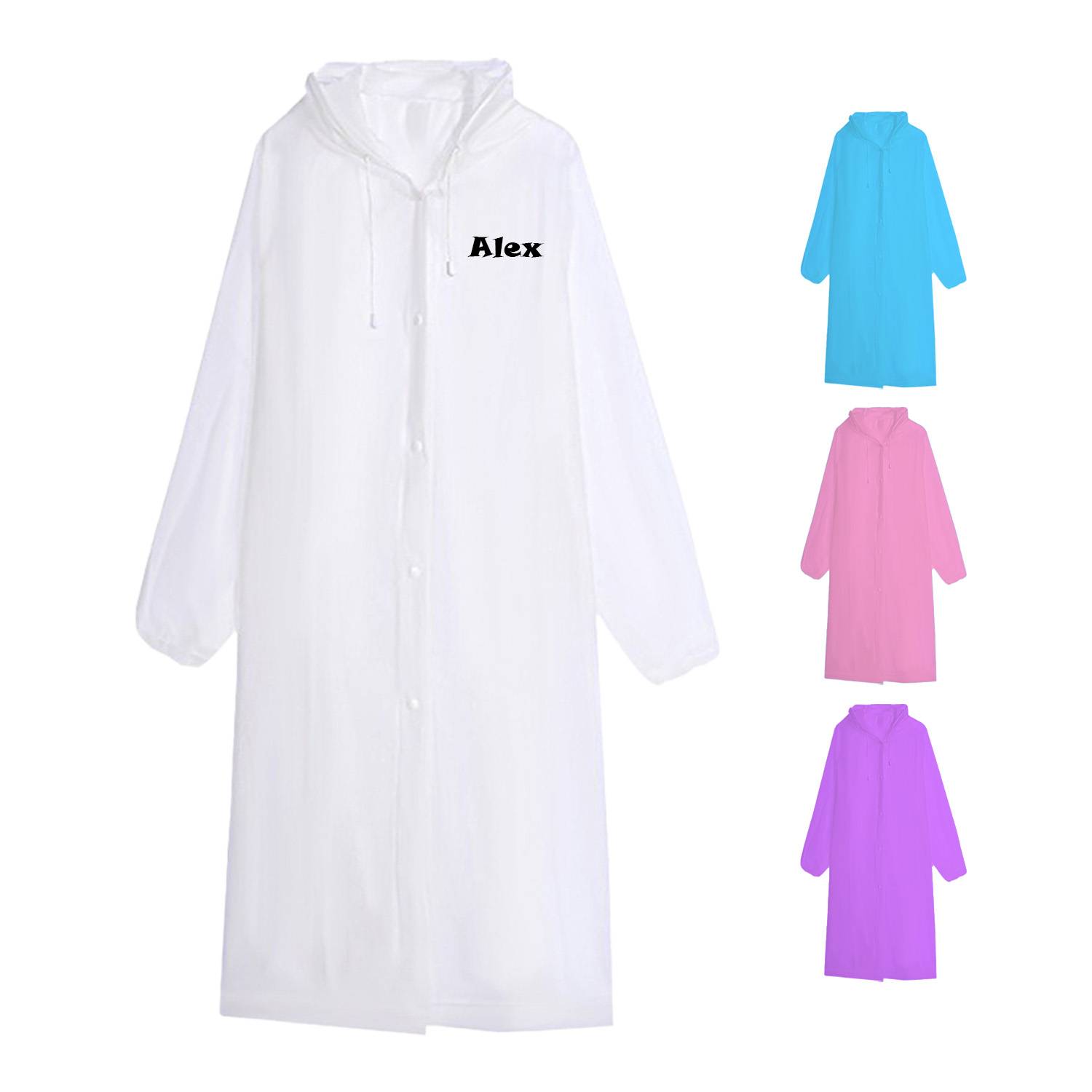 Non-disposable EVA outdoor raincoat