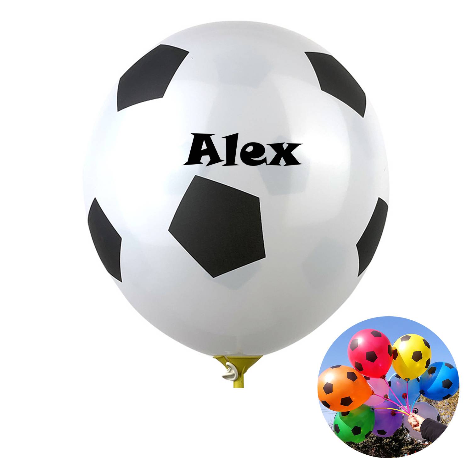 Colorful Football Balloons