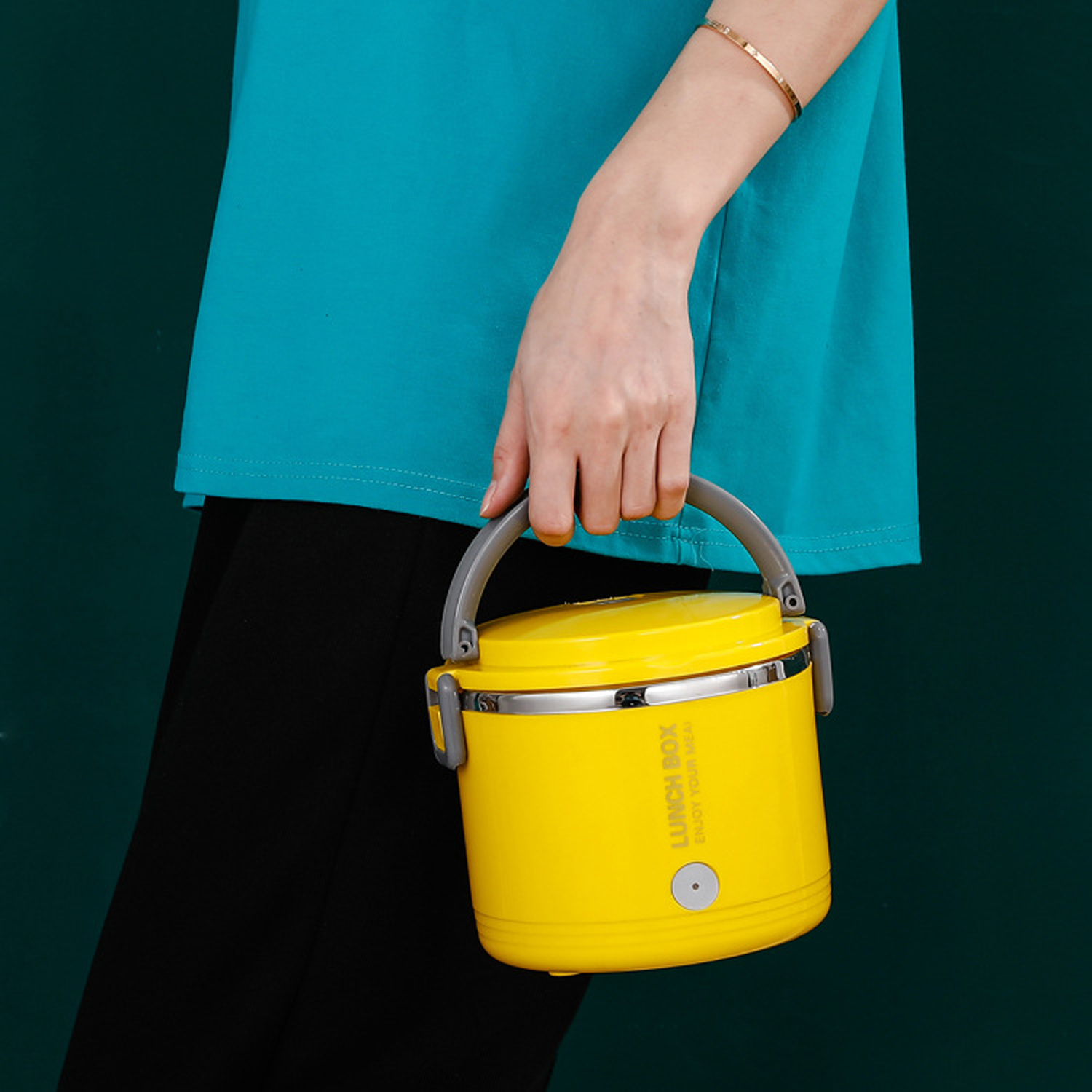 Home Car Insulation Electric Stainless Steel Lunch Box - Image 5