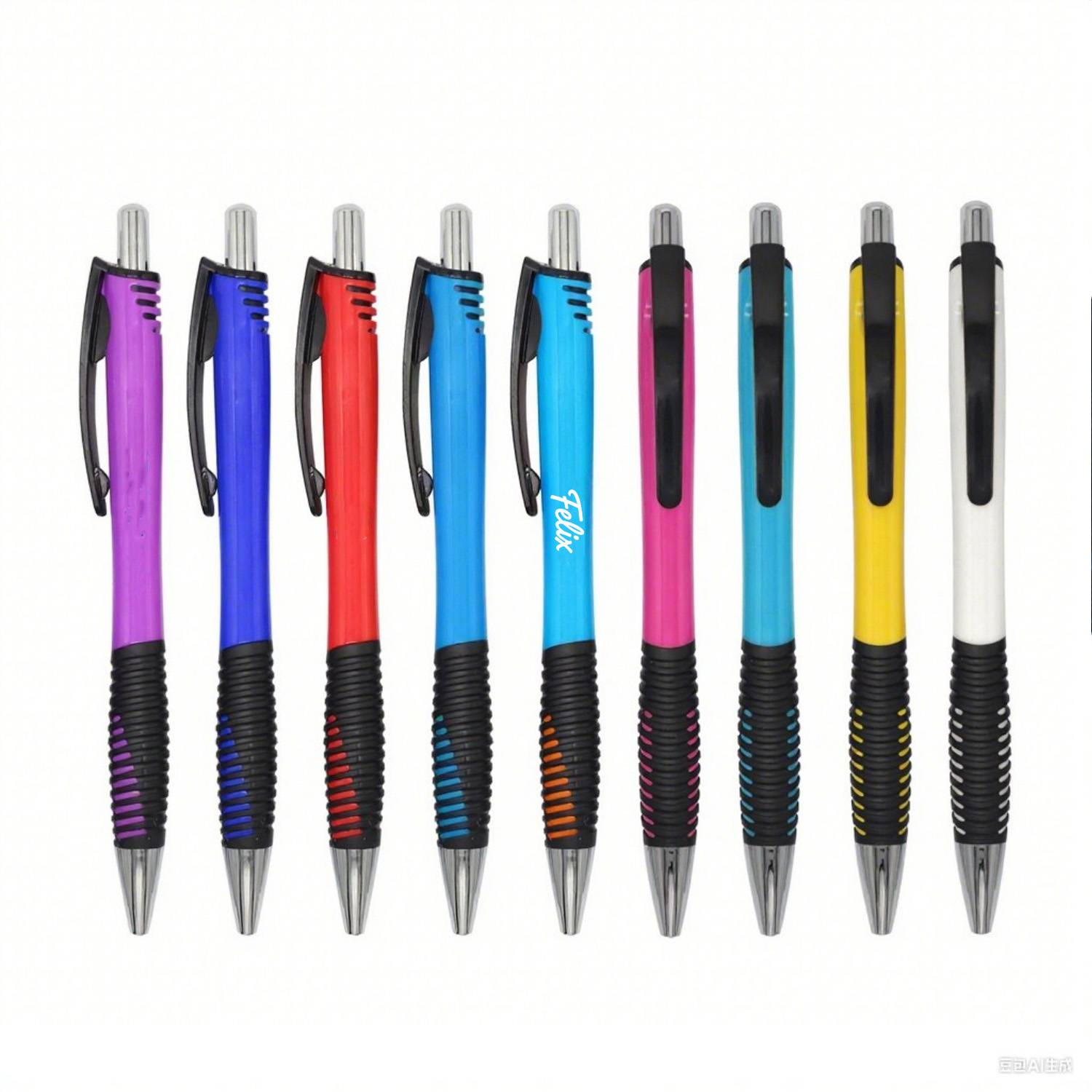 Retractable Plastic Ballpoint Pen