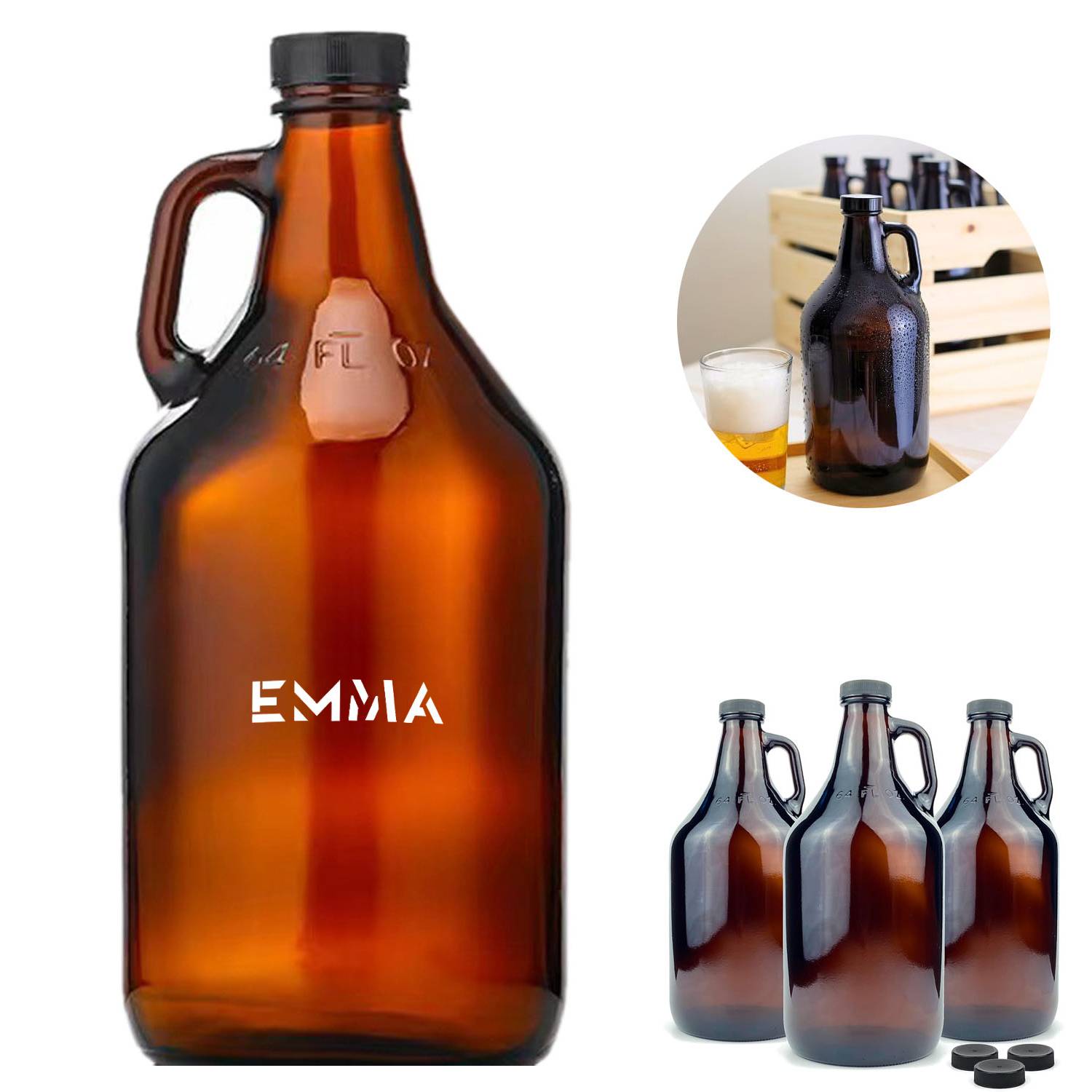 Glass Sealed Bottle Resistant to Light and Corrosion