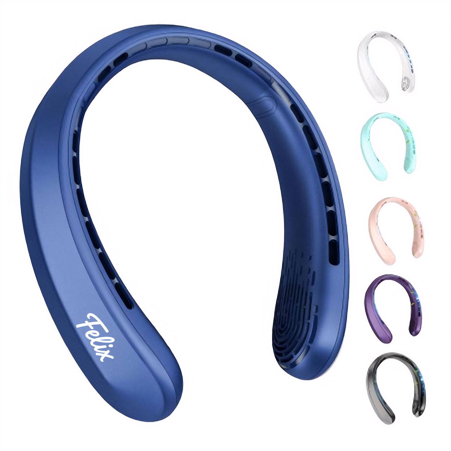 3600mAh Rechargeable Bladeless Neck Fan - Quiet Design