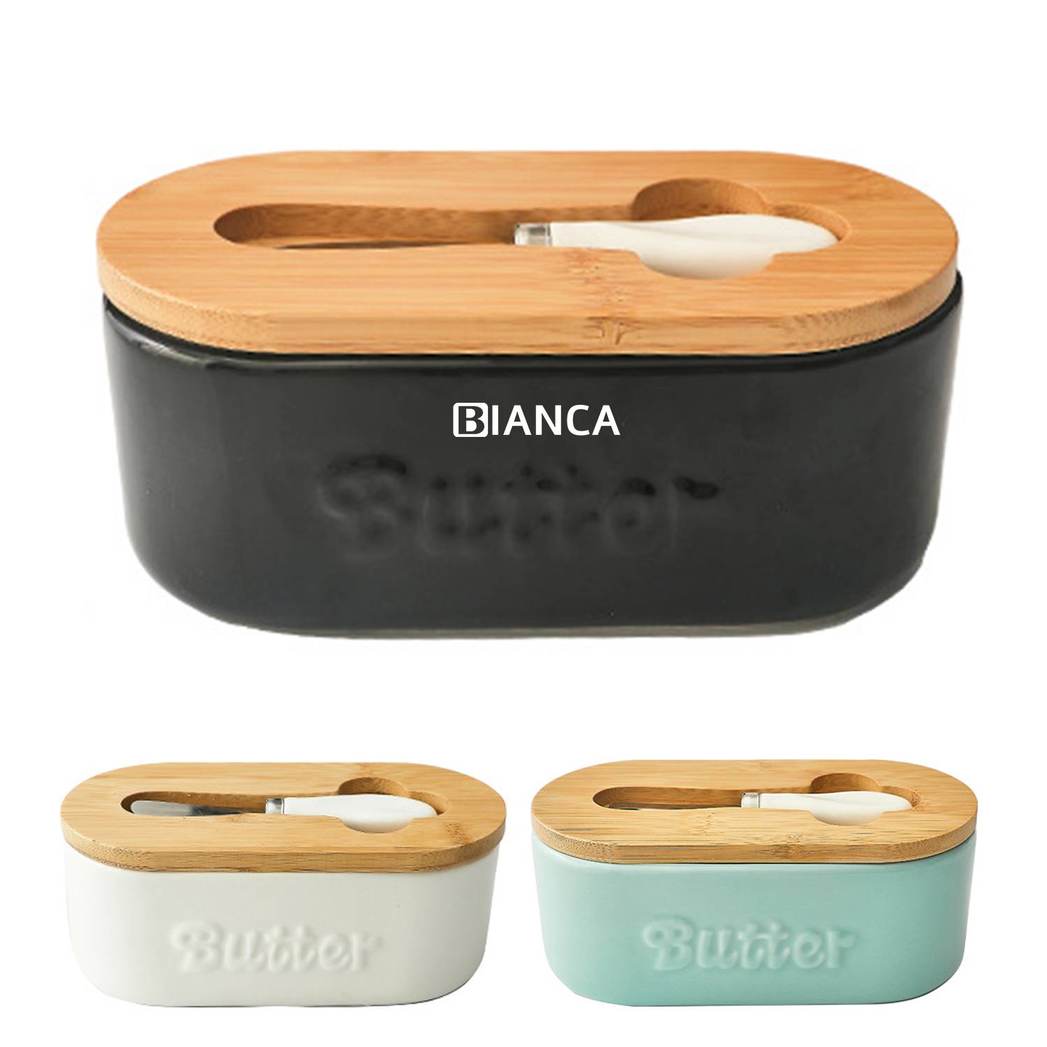 Ceremic Butter Dish w/ Lid