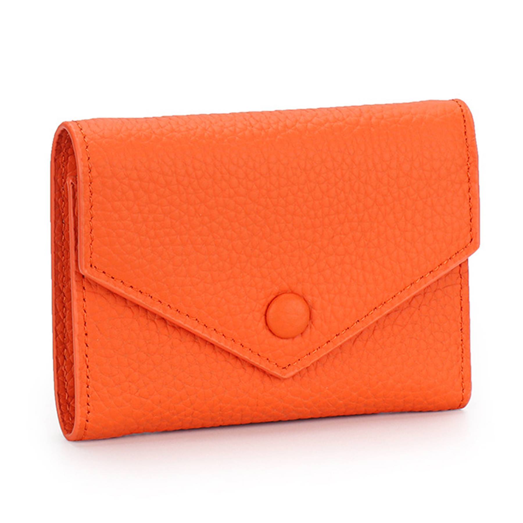 Genuine Leather Simple folding envelope coin wallet - Image 5