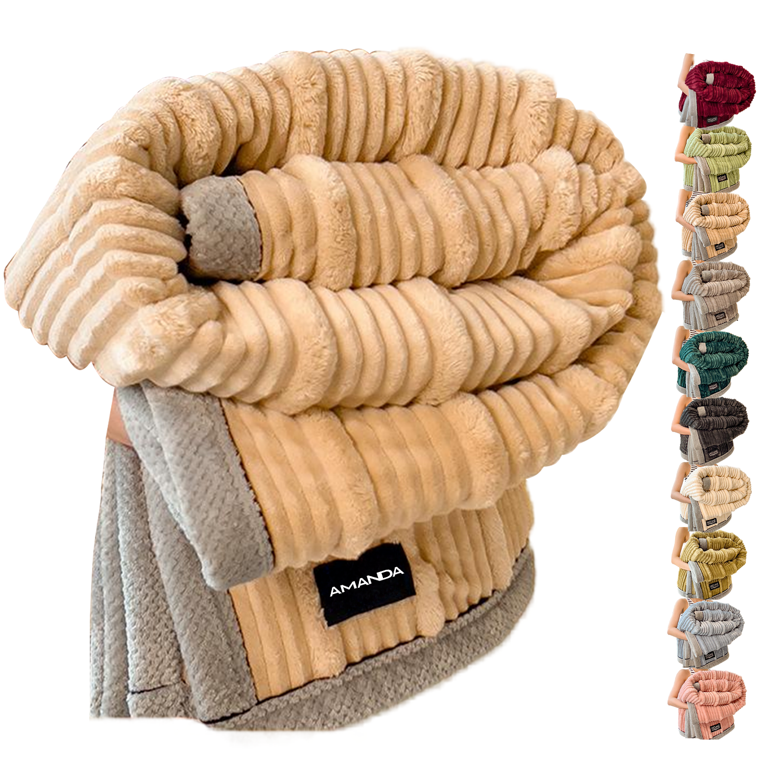 polyester solid color super soft Velvet Flannel blanket