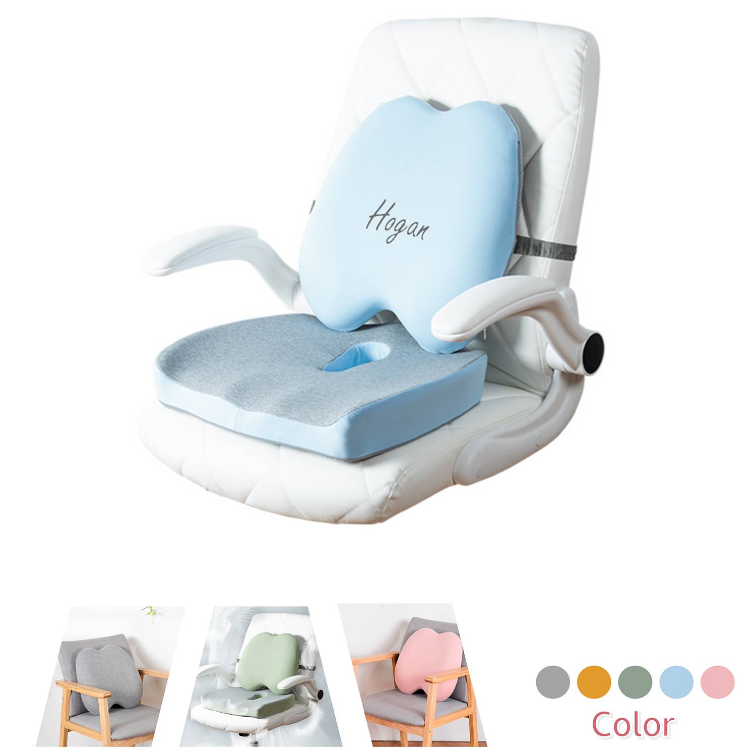 Office Chair Backrest Car Lumbar Cushion