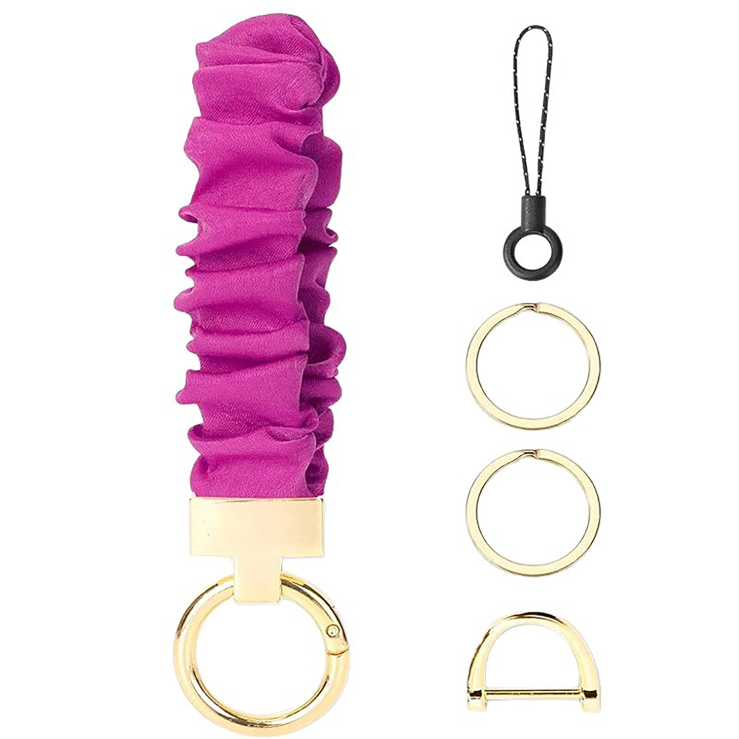 Stretchy Scrunchie Wristlet Keychain - Image 5