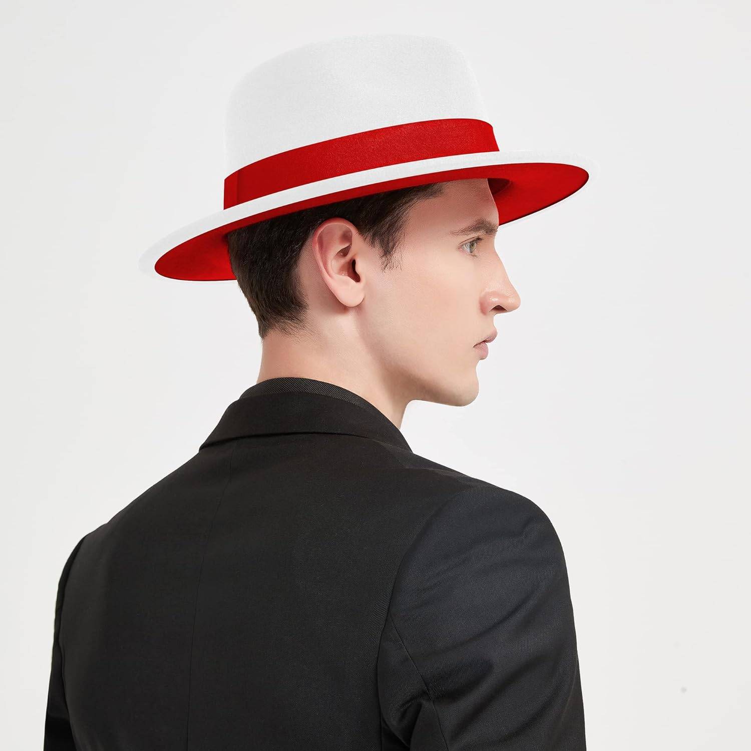 Wide Brim Fedora Hats for Women Men - Image 6