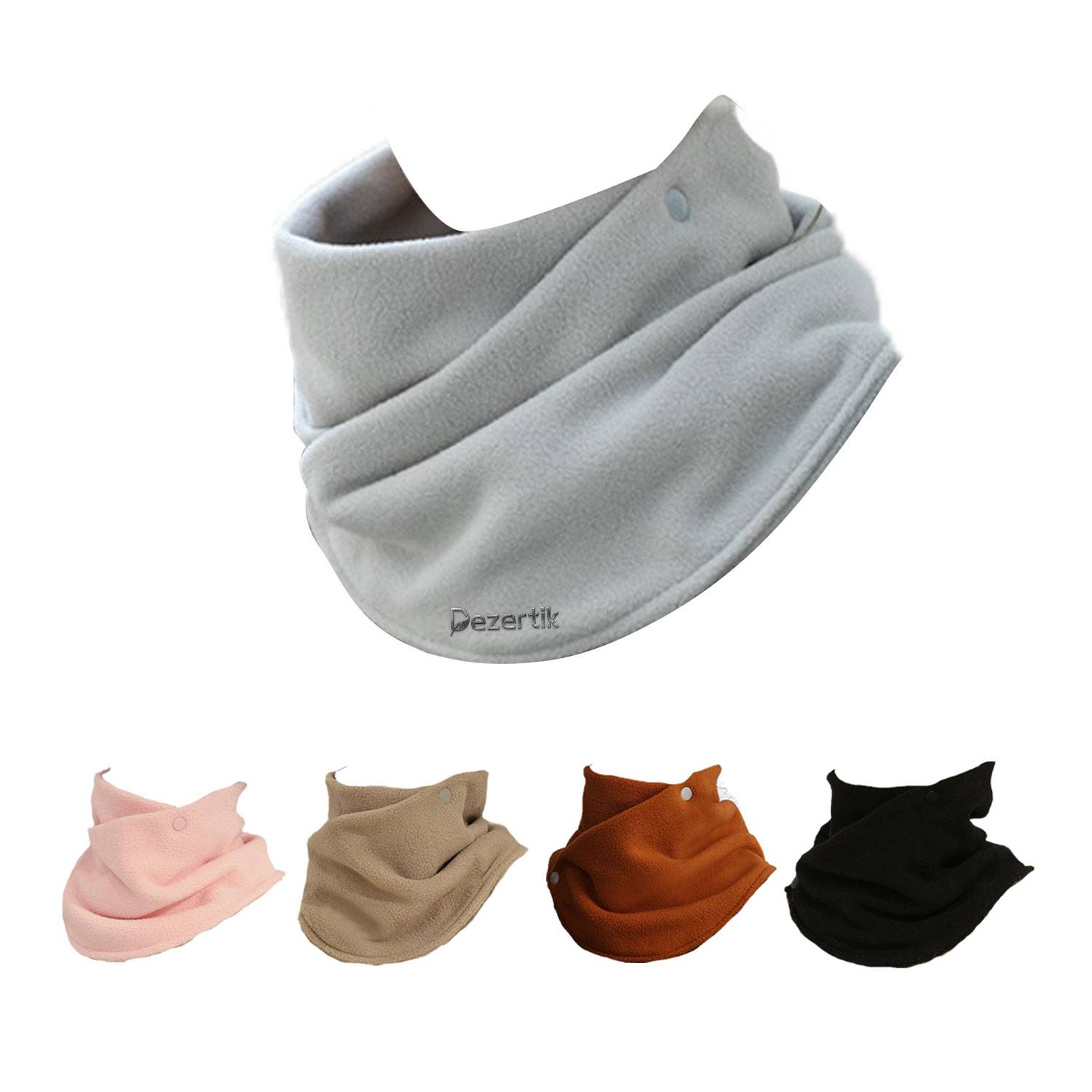 Women's Korean fashionable double-layer fleece scarf shawl