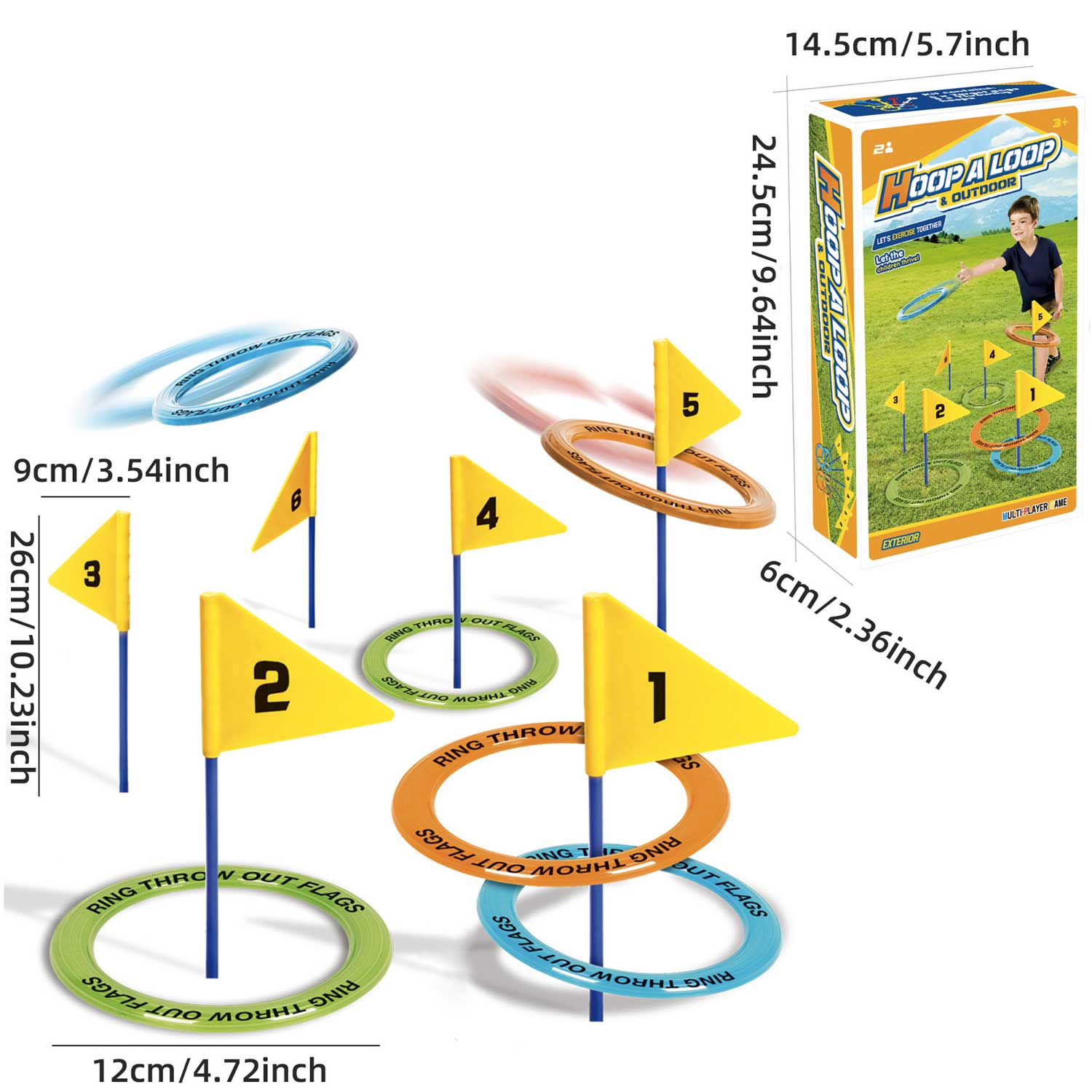 Outdoor Kids' Toy Beach & Lawn Ring Toss Game - Image 3