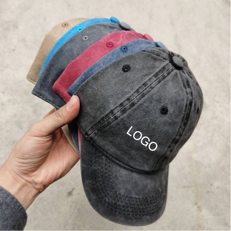 Cotton Washed Adjustable Baseball Caps