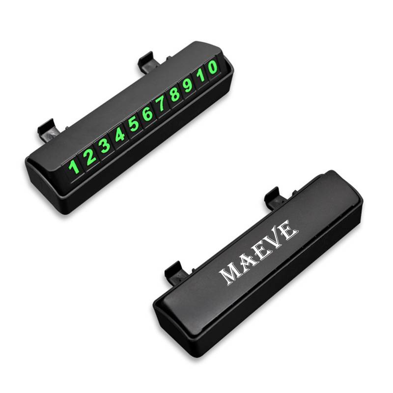 Luminous Car Temporary Parking Card