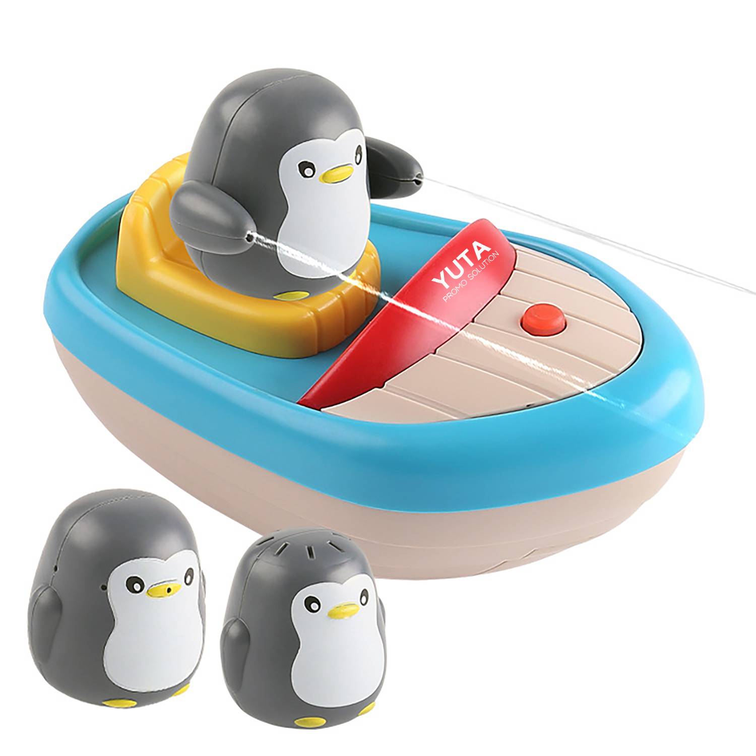 Baby Electric Spraying Penguin Boat Bath Toy